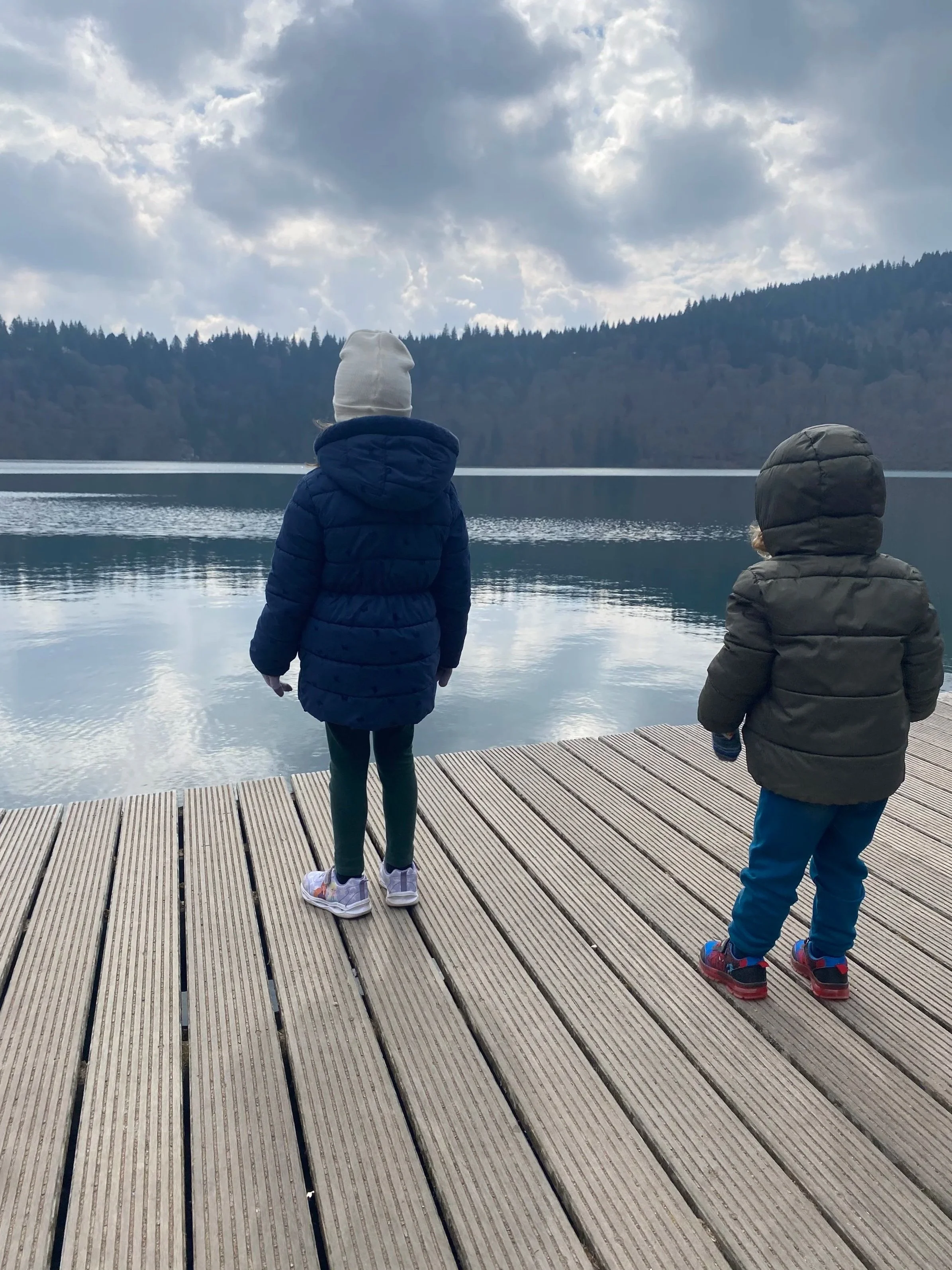 Auvergne lago bambini