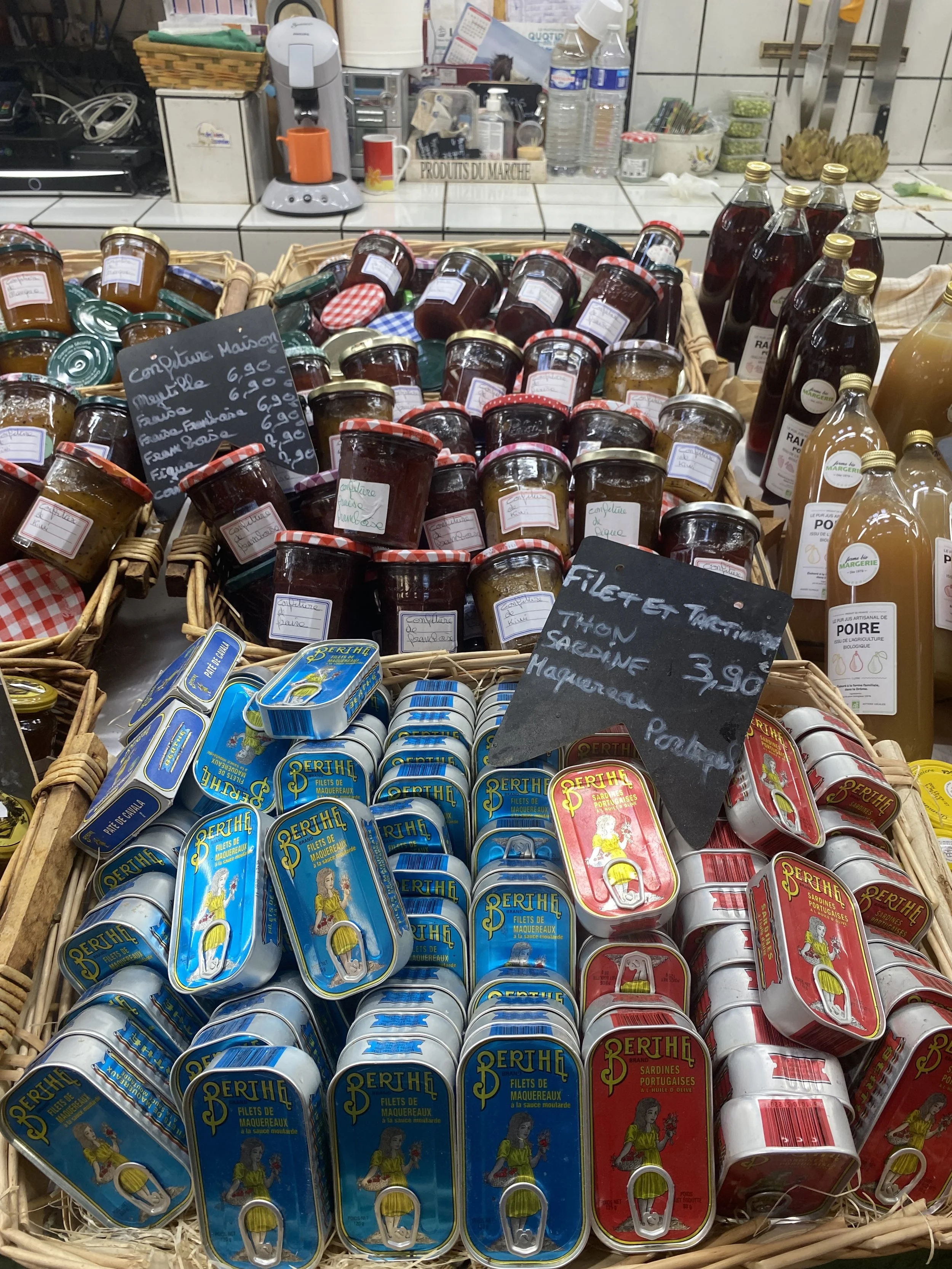 Mercato coperto in Auvergne