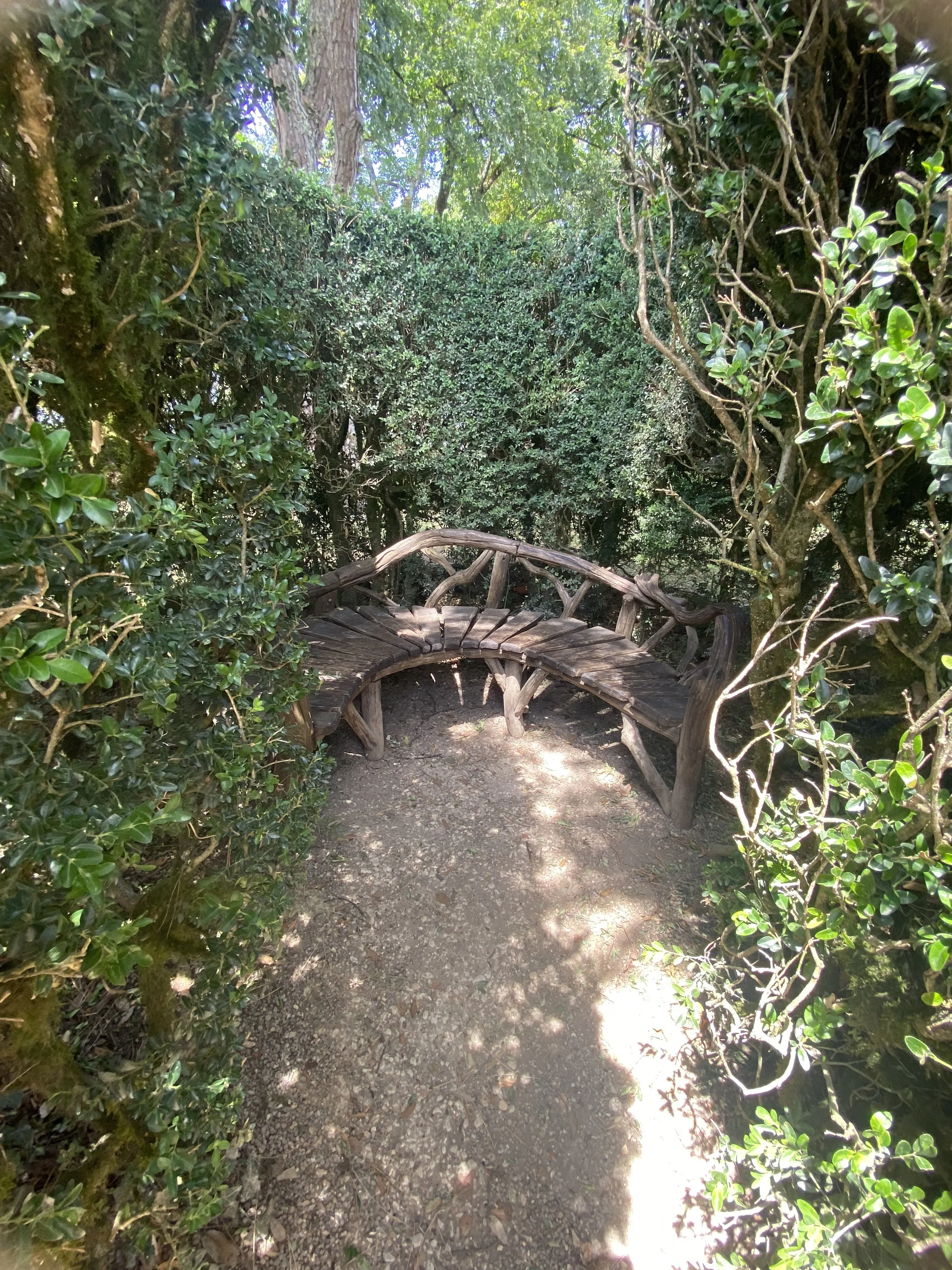panchina legno giardini dordogna
