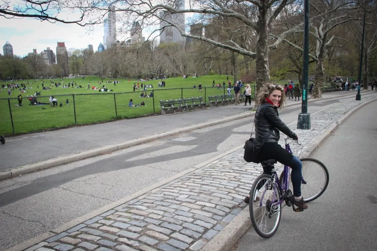 Central Park in bici
