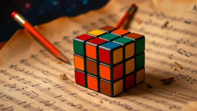 Mauro Agagliate - "Re Sol Ut Si ..ont!" - Brano per 18 strumenti ispirato al cubo di Rubik / Work for 18 instruments inspired by Rubik's Cube.