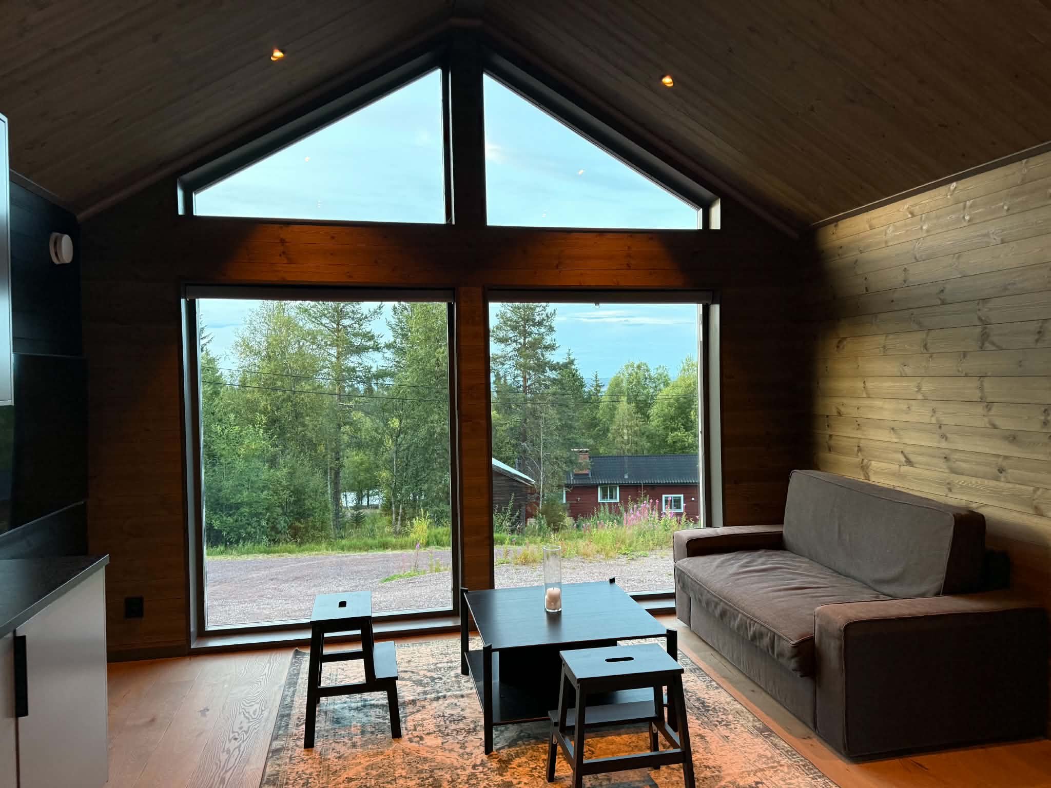 Bäddsoffa och tv
