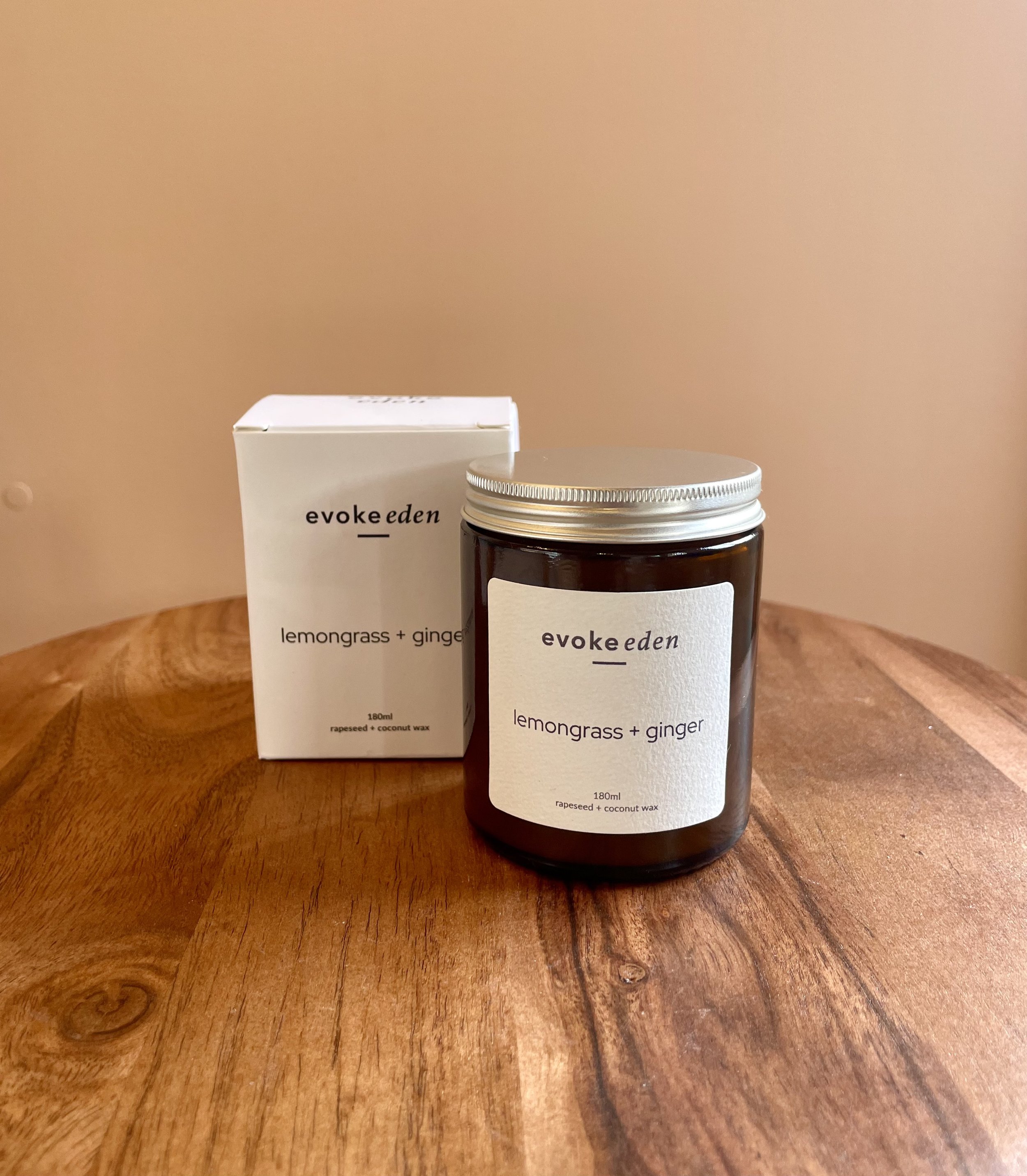 Evoke Eden Lemongrass + Ginger Candle