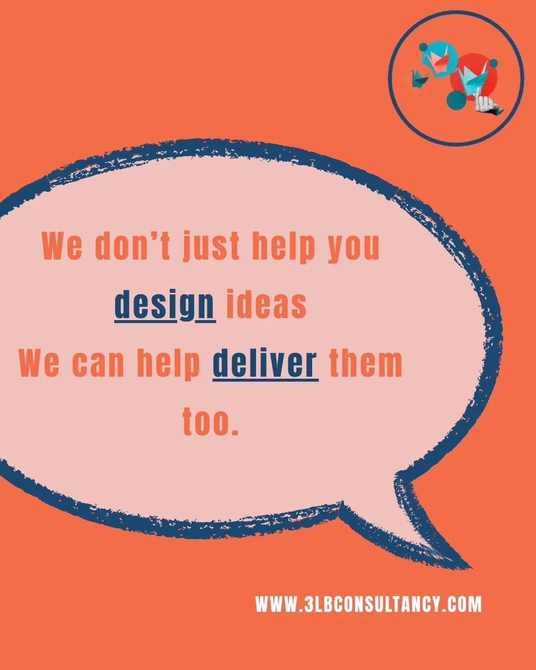 Another side of our work people don&rsquo;t always realise: We don&rsquo;t just help you design ideas &mdash; 

We can help deliver them too. If you&rsquo;ve got training, workshops or content but need someone to facilitate it professionally, that&rs