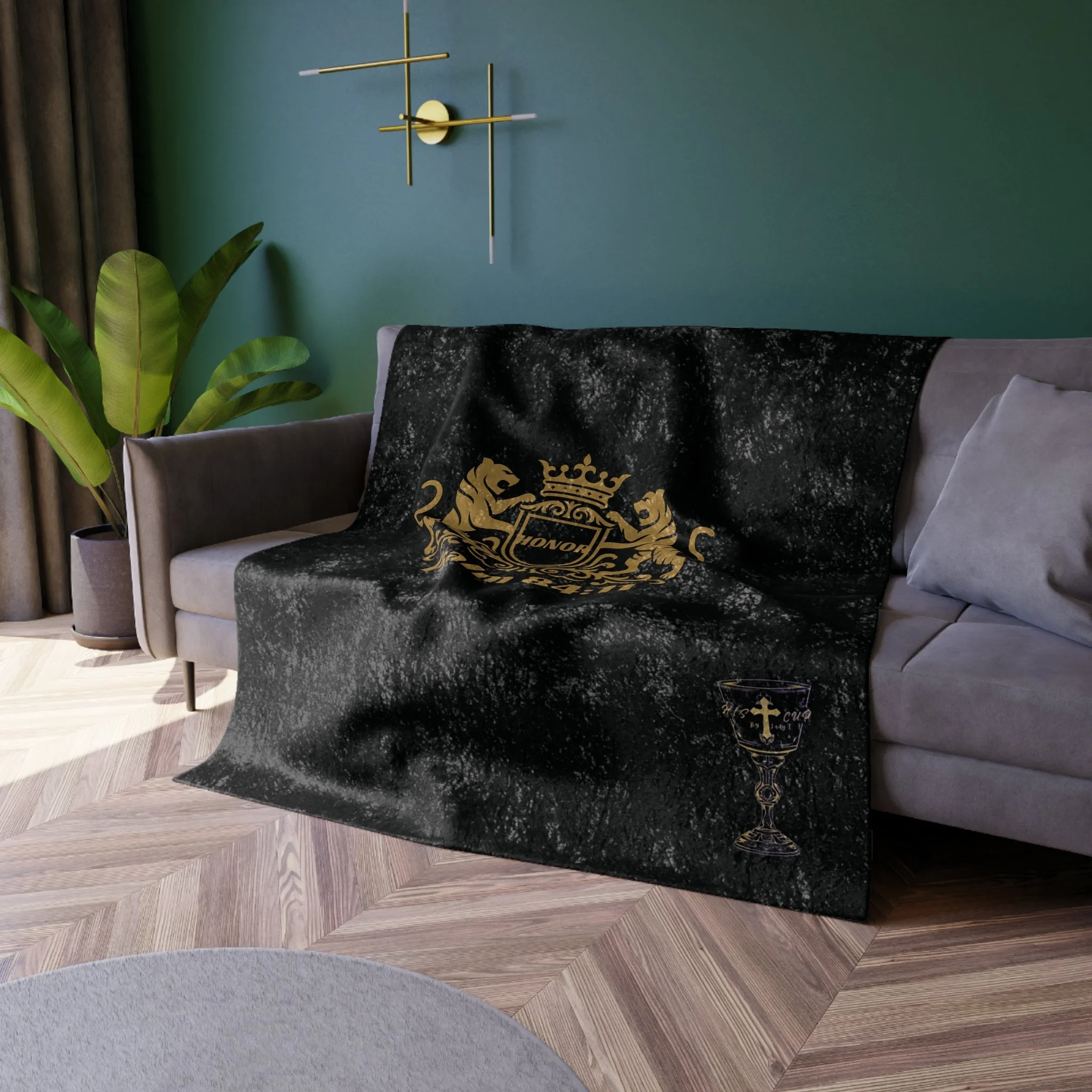 H.I.S. Honor Crushed Velvet Blanket