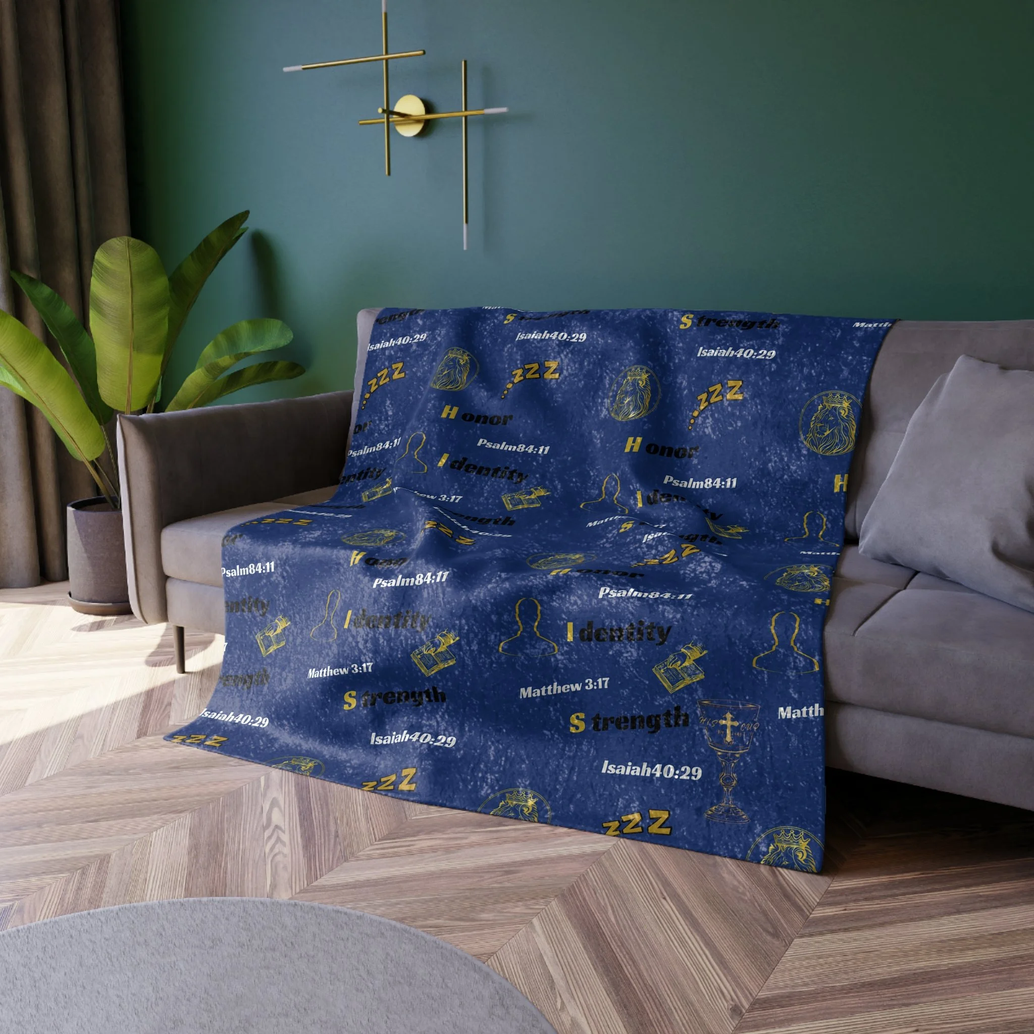 H.I.S.Crushed Velvet Blanket-when a man’s identity is covered, the rest of his life starts to line up.