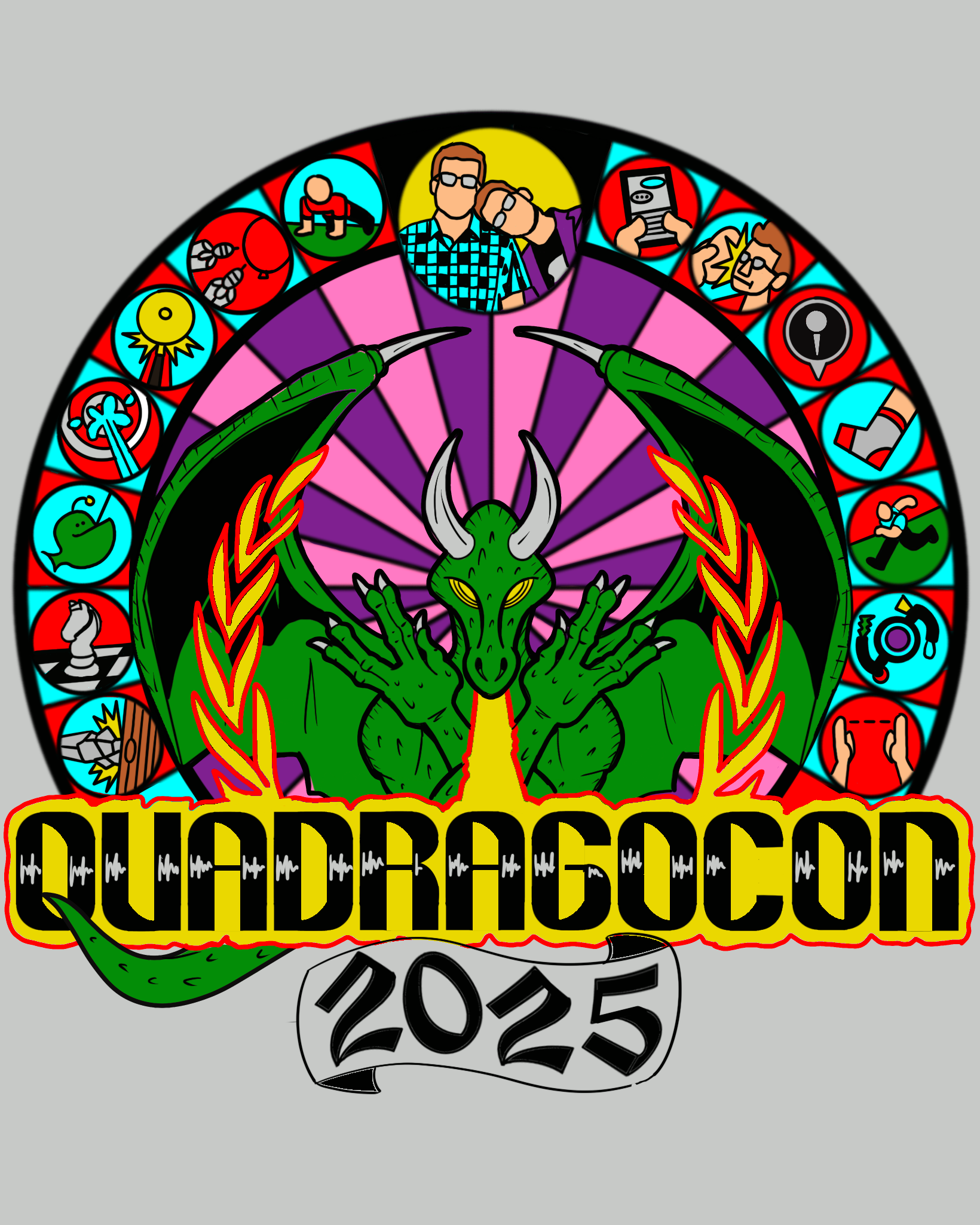 Quadragocon 2025 Shirt Design
