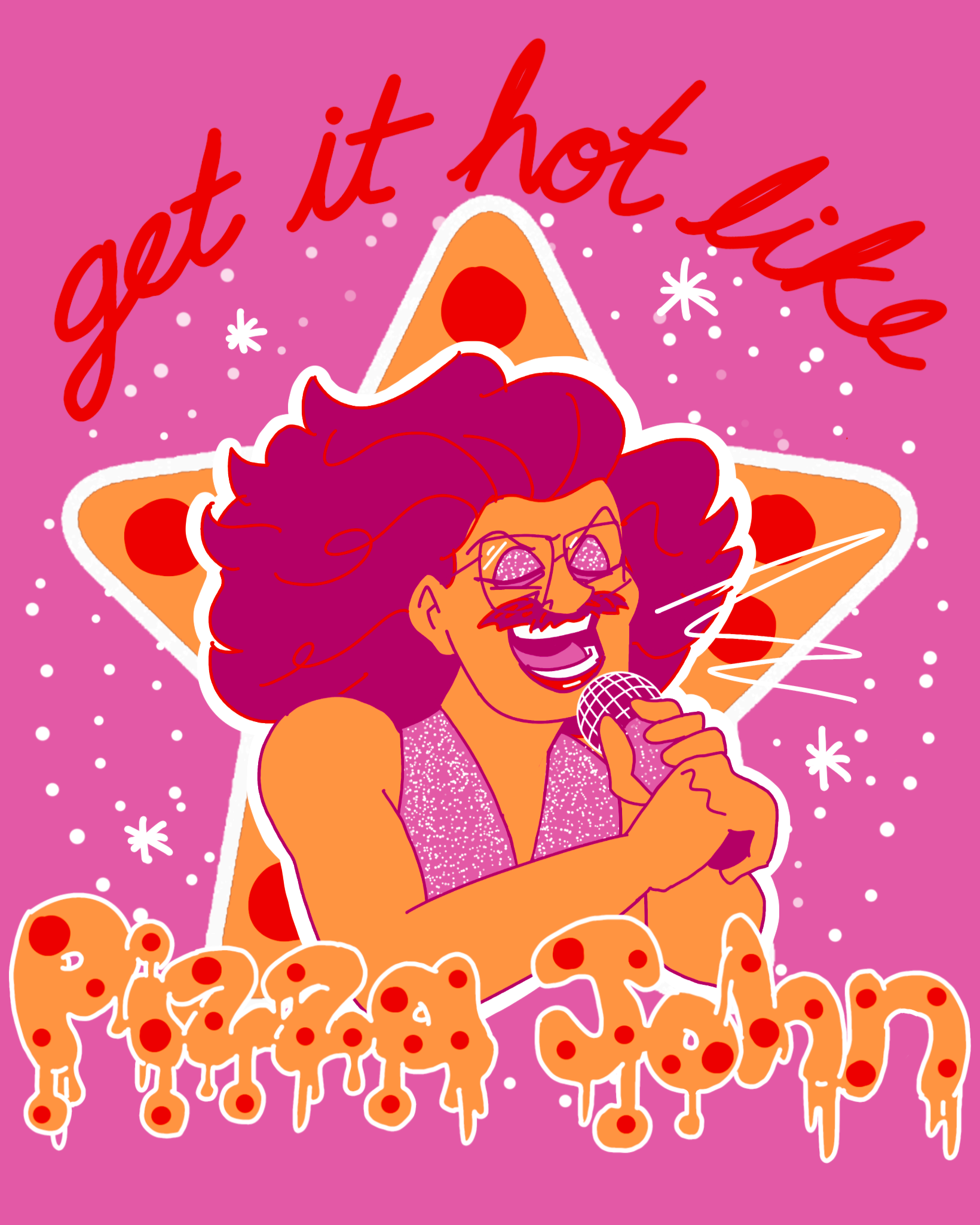 Get it Hot John Pizzamas 2024 Shirt and Sticker Design