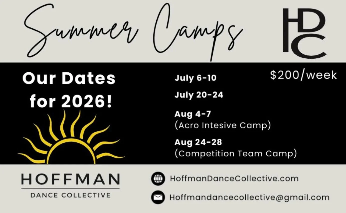 ✨ Hoffman Dance Collective ✨
Owen Sound&rsquo;s newest and premier dance studio!
We have so many exciting things happening at the studio and we can&rsquo;t wait to share them with you!

💫 Mini Sessions
Join us for our 4-week mini sessions starting M
