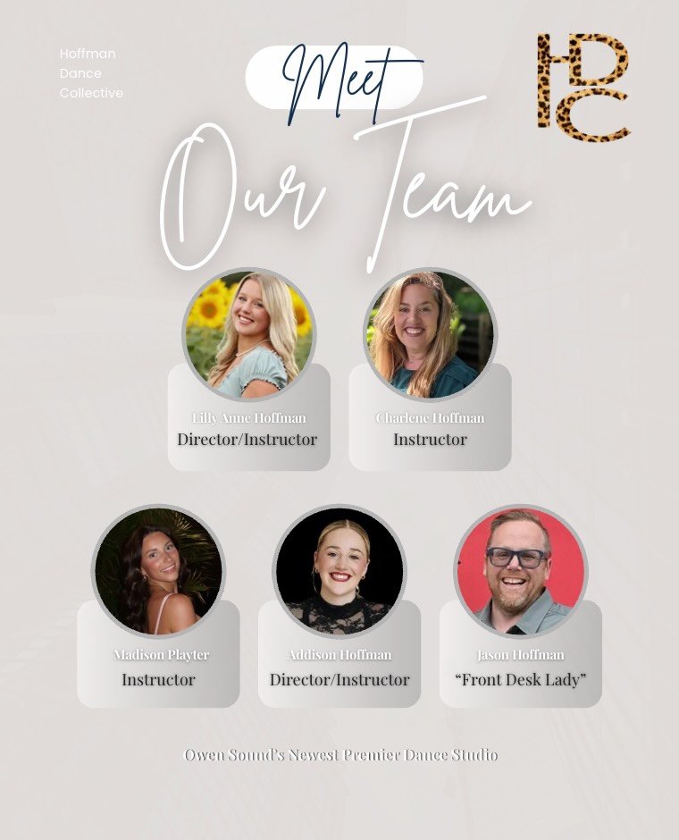 ✨ MEET OUR TEAM ✨

Here are some of the amazing faces you&rsquo;ll see around Hoffman Dance Collective this season! 💫

From our experienced instructors to our incredible student teachers, every member of our team is passionate about creating a posit