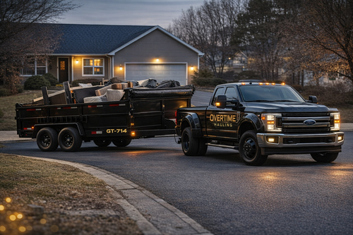 Overtime Hauling trailer or branded image