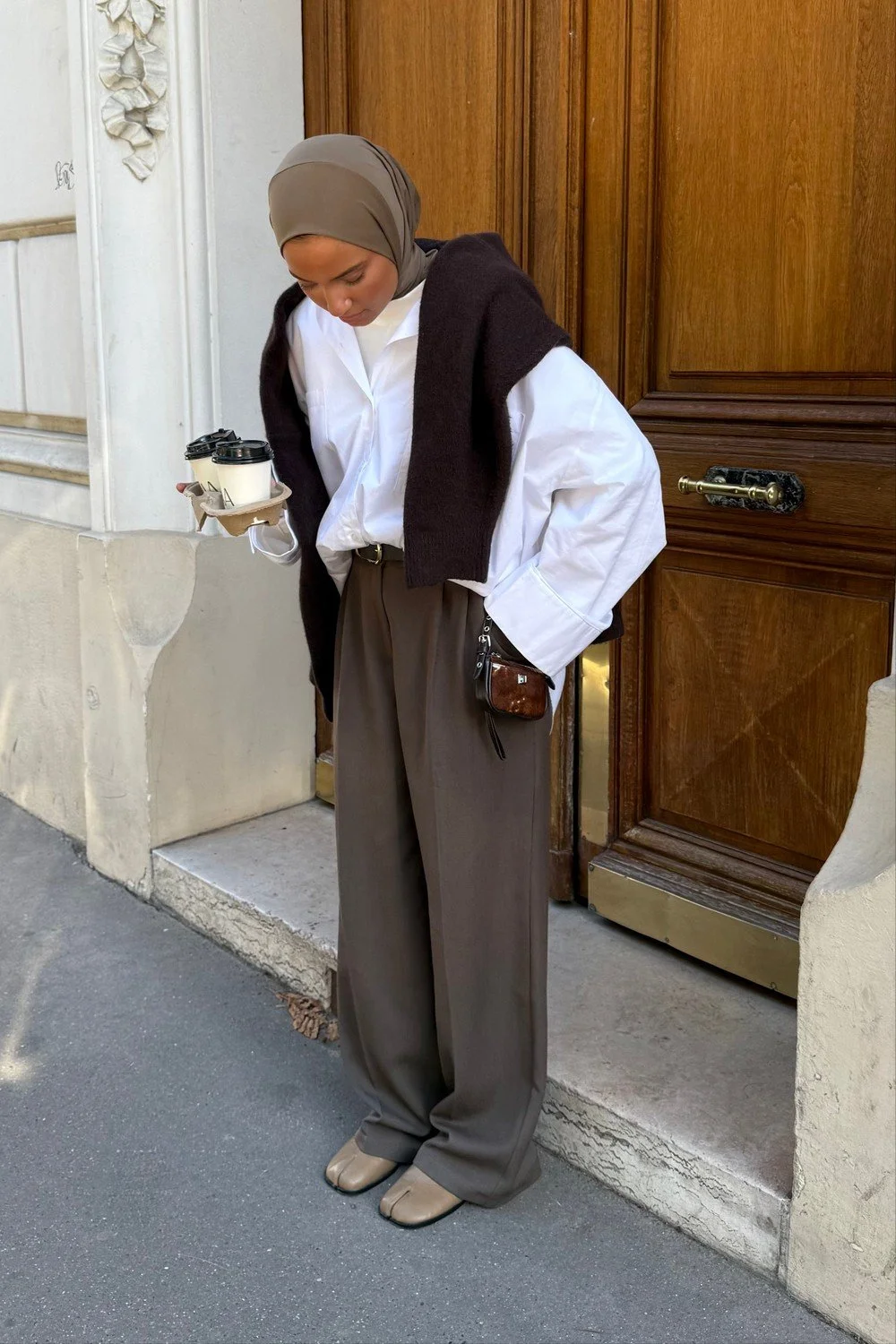 Modest pants and trousers brands - Korean pleated trouser and loose fit