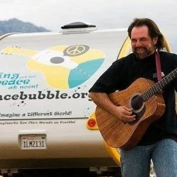 Sahuarita, AZ — Where the Peace Bubble Tour began—a teardrop trailer reimagined as a place for music, listening, and rest.