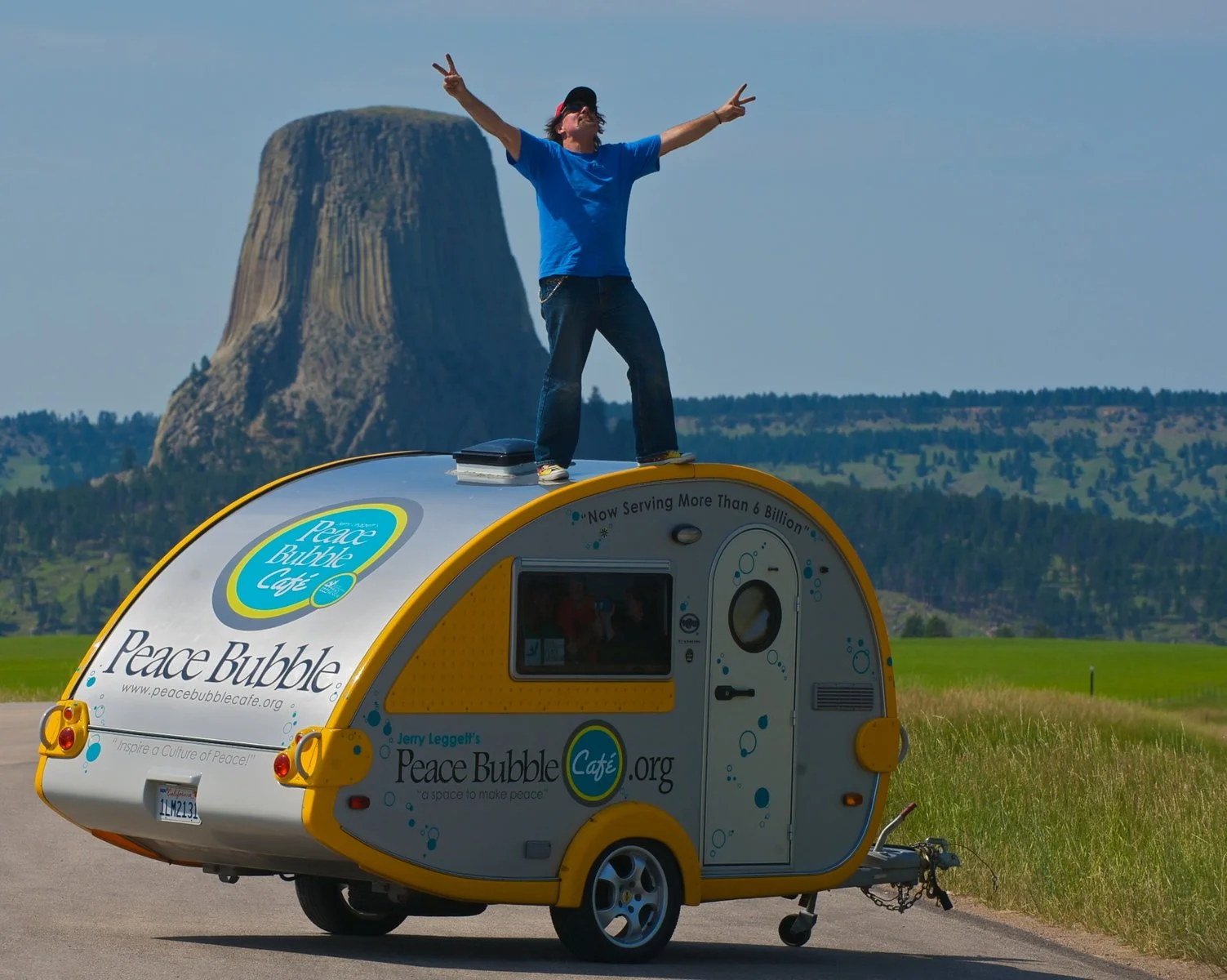 Devils Tower, WY — One of 20 U.S. parks and landmarks where the Peace Bubble Tour gathered stories and voices for peace.