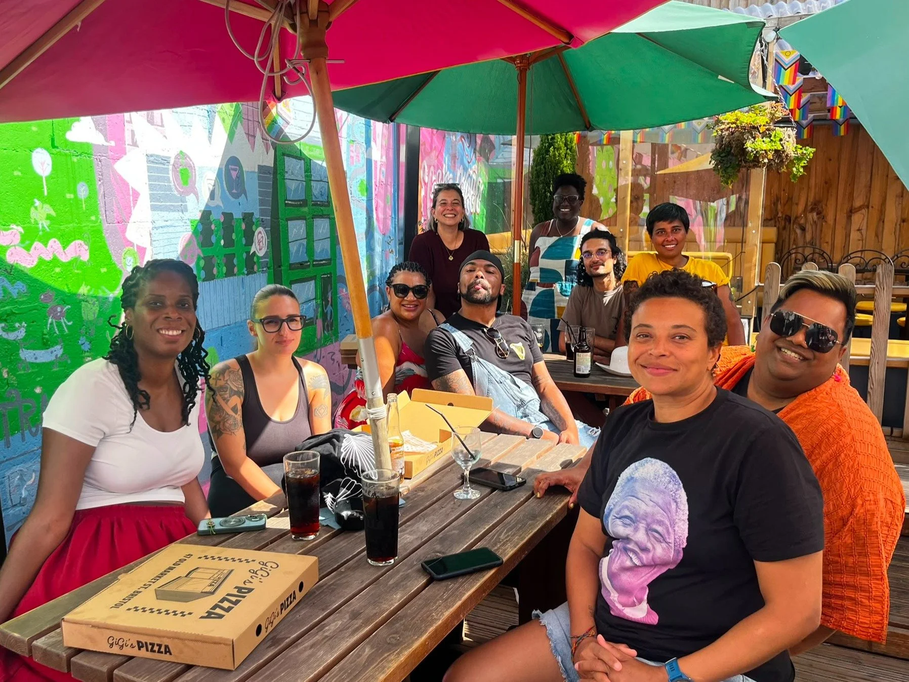 our most recent QPOC 30+ Social at @oldcastlegreenbristol 💚 lovely sunshine &amp; lovely people 🤎

our next QPOC 30+ Social will be happening on August 16th 2pm at Par 59 Bristol! We&rsquo;re going bowling🎳 and then mini-golf⛳ Taking part will be 