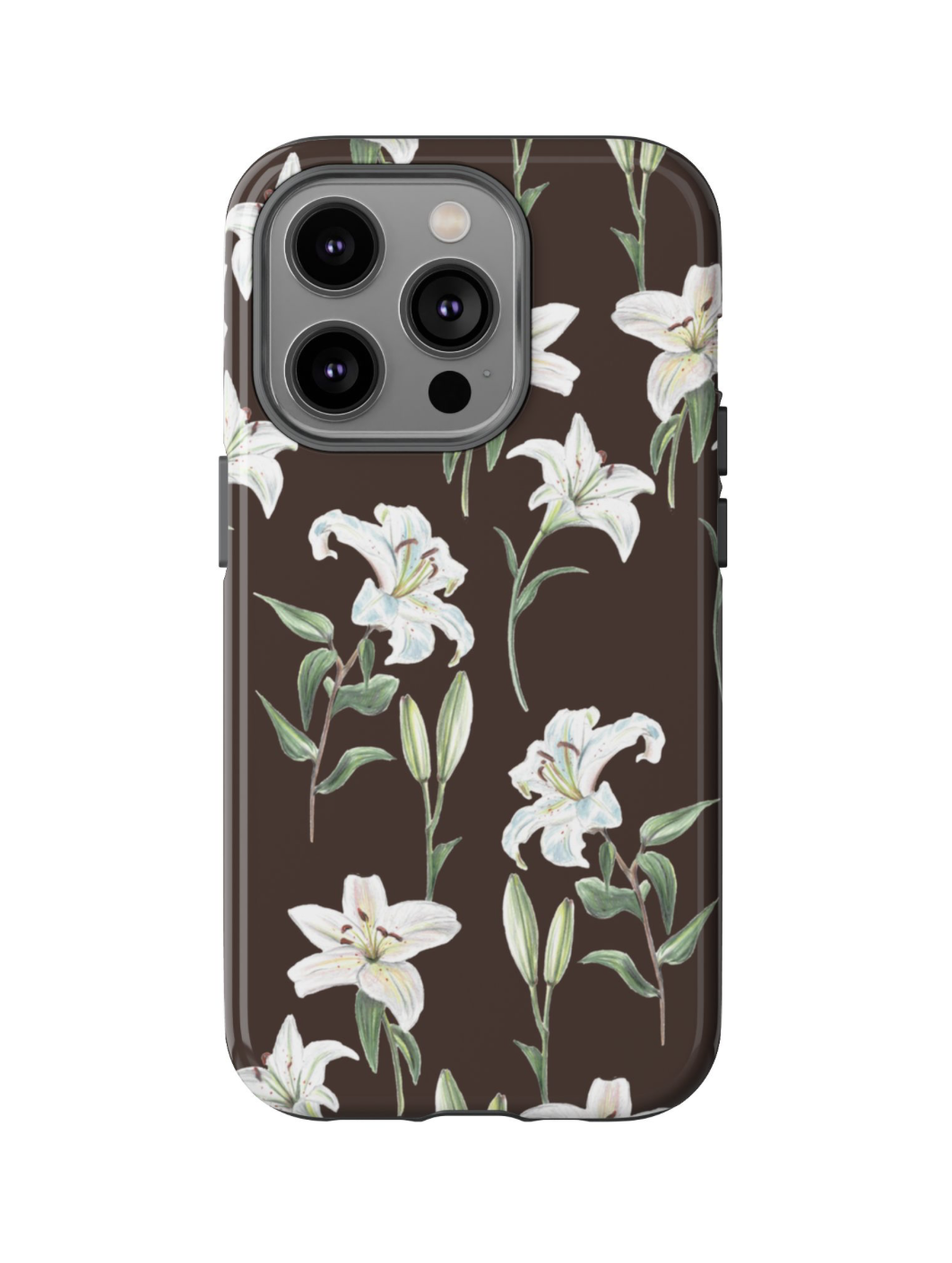 Lilies Handyhülle braun