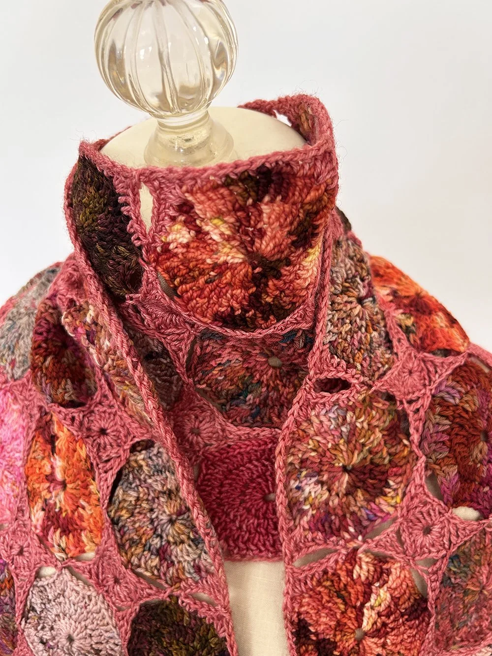 11 raspberry circles in the middle  scarf 1.jpeg