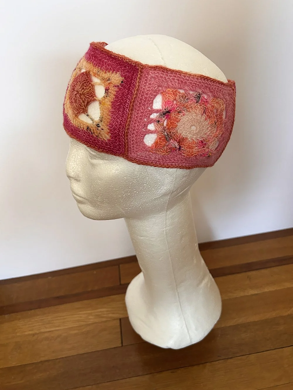 Hot Pink Lace Multi-Granny Square Headband.jpeg