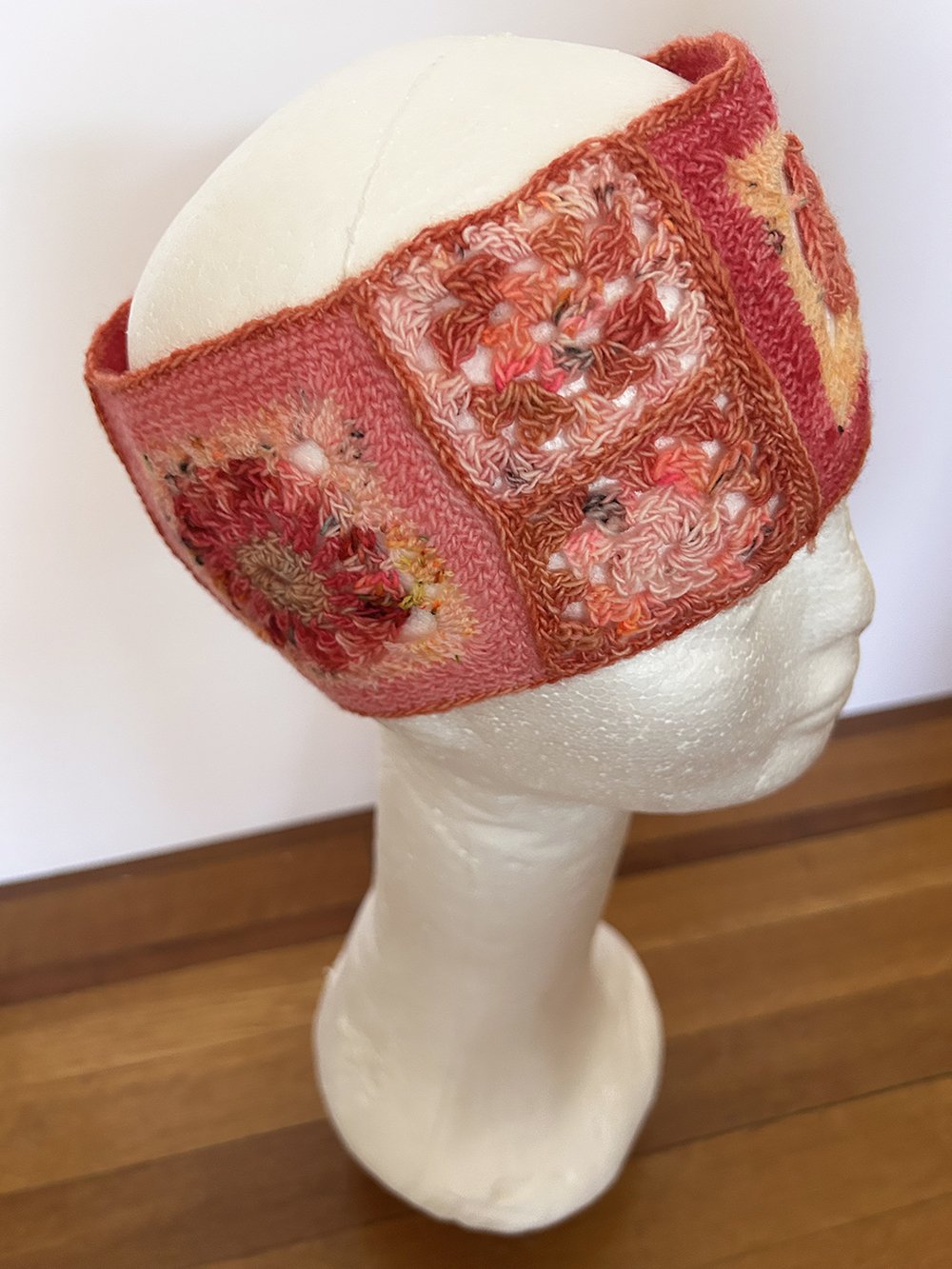 Hot Pink Lace Multi-Granny Square Headband1.jpeg
