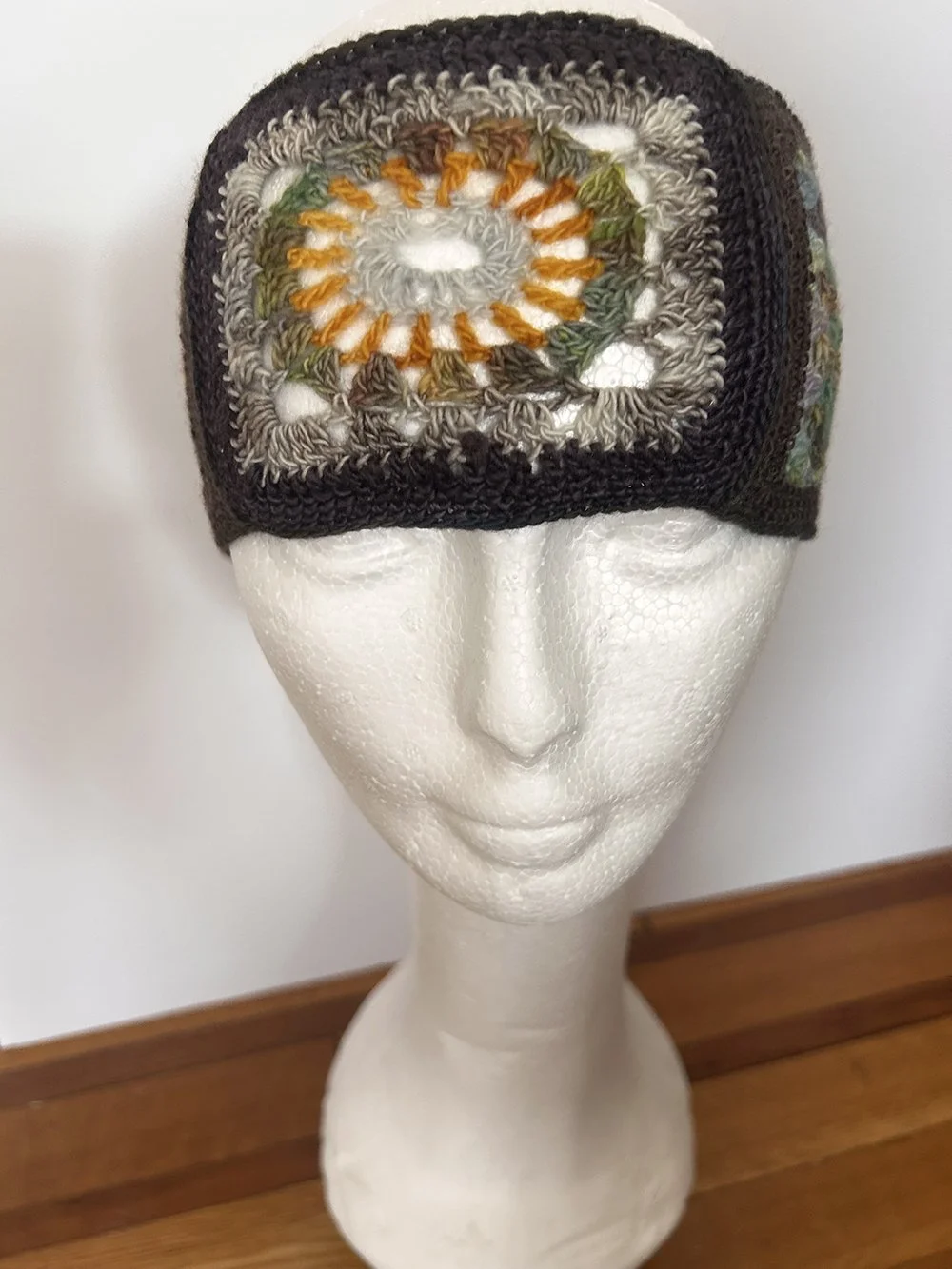 Brown Lace Multi-Granny Square Headband1.jpeg
