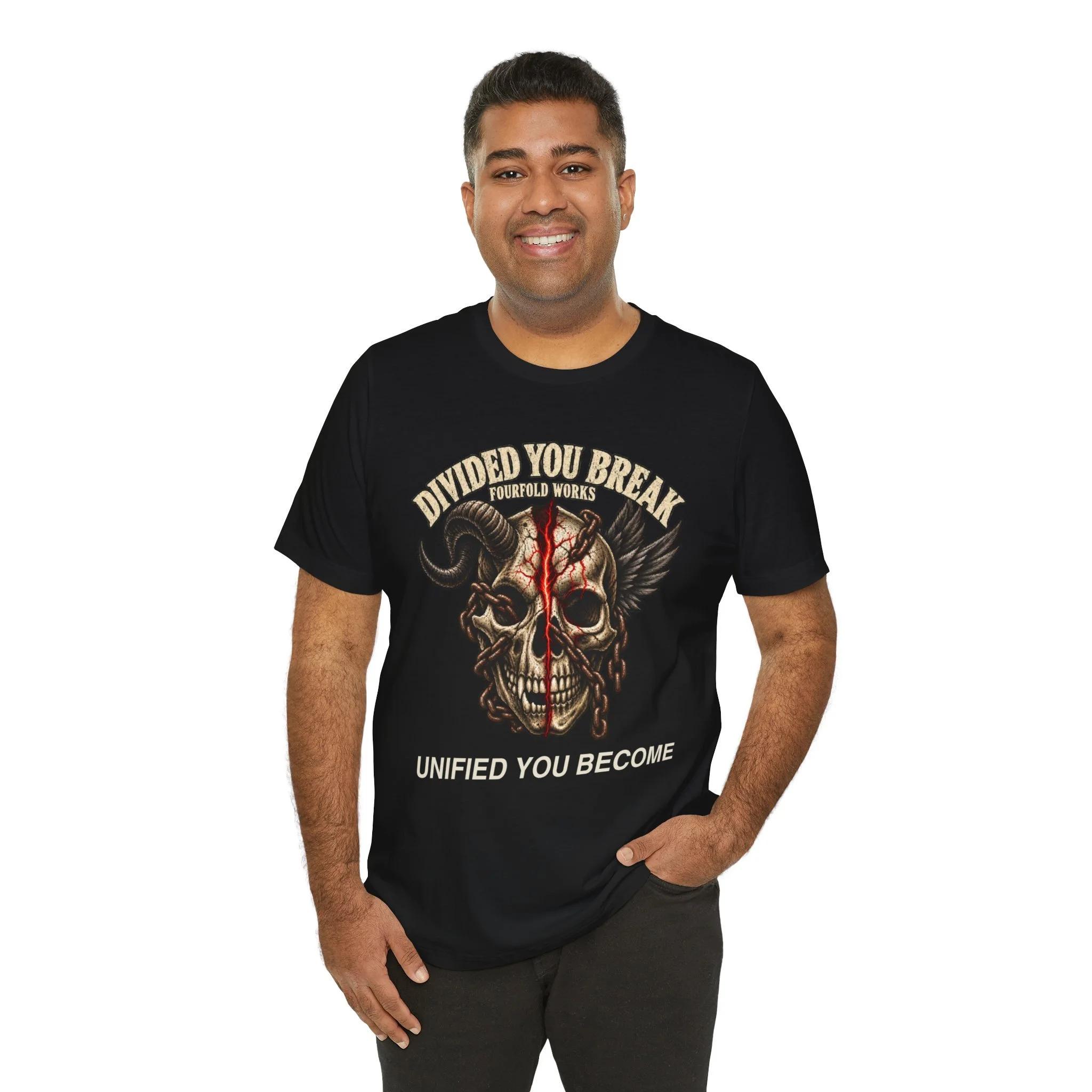 Skull Split — Gothic Graphic T-Shirt