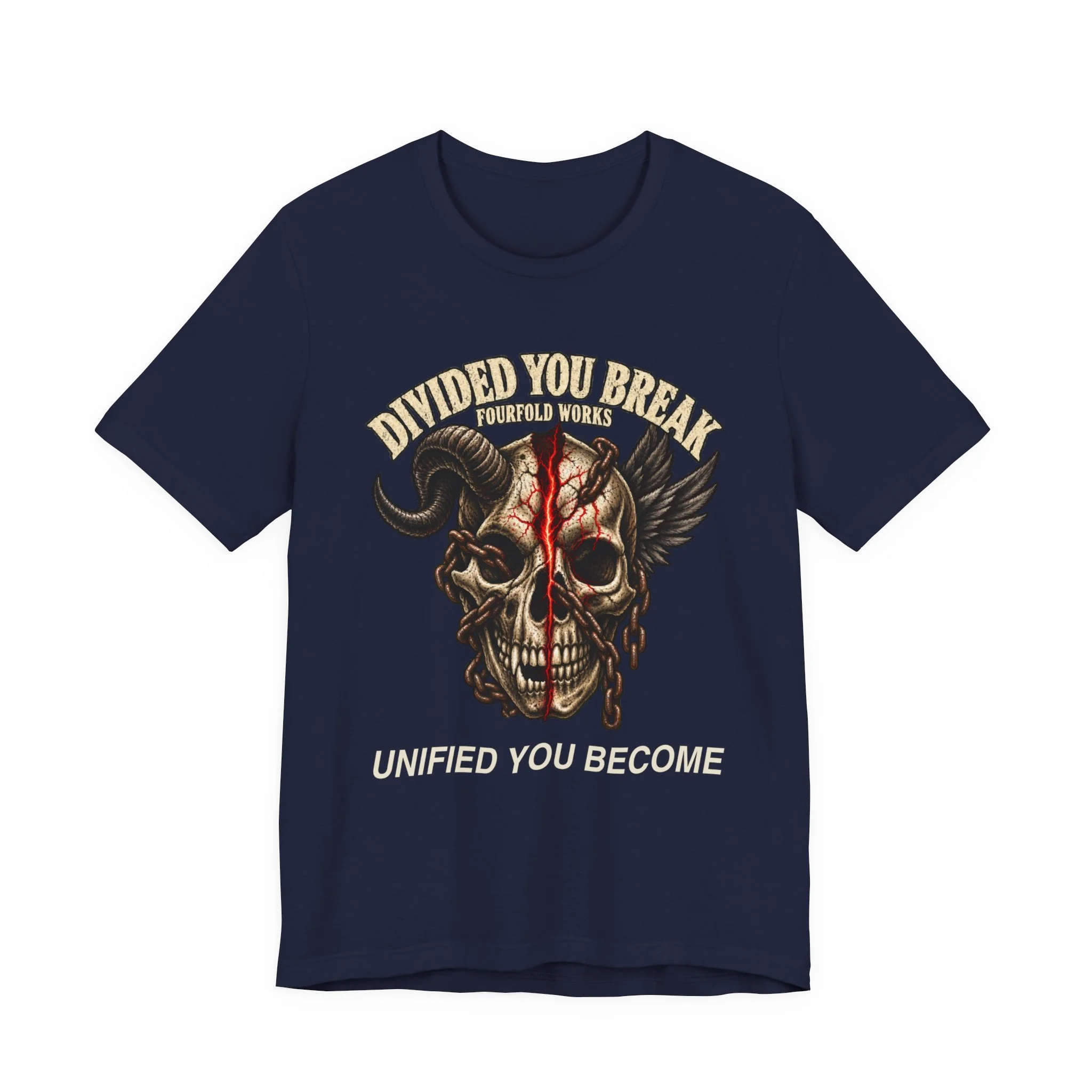 Skull Split — Gothic Graphic T-Shirt