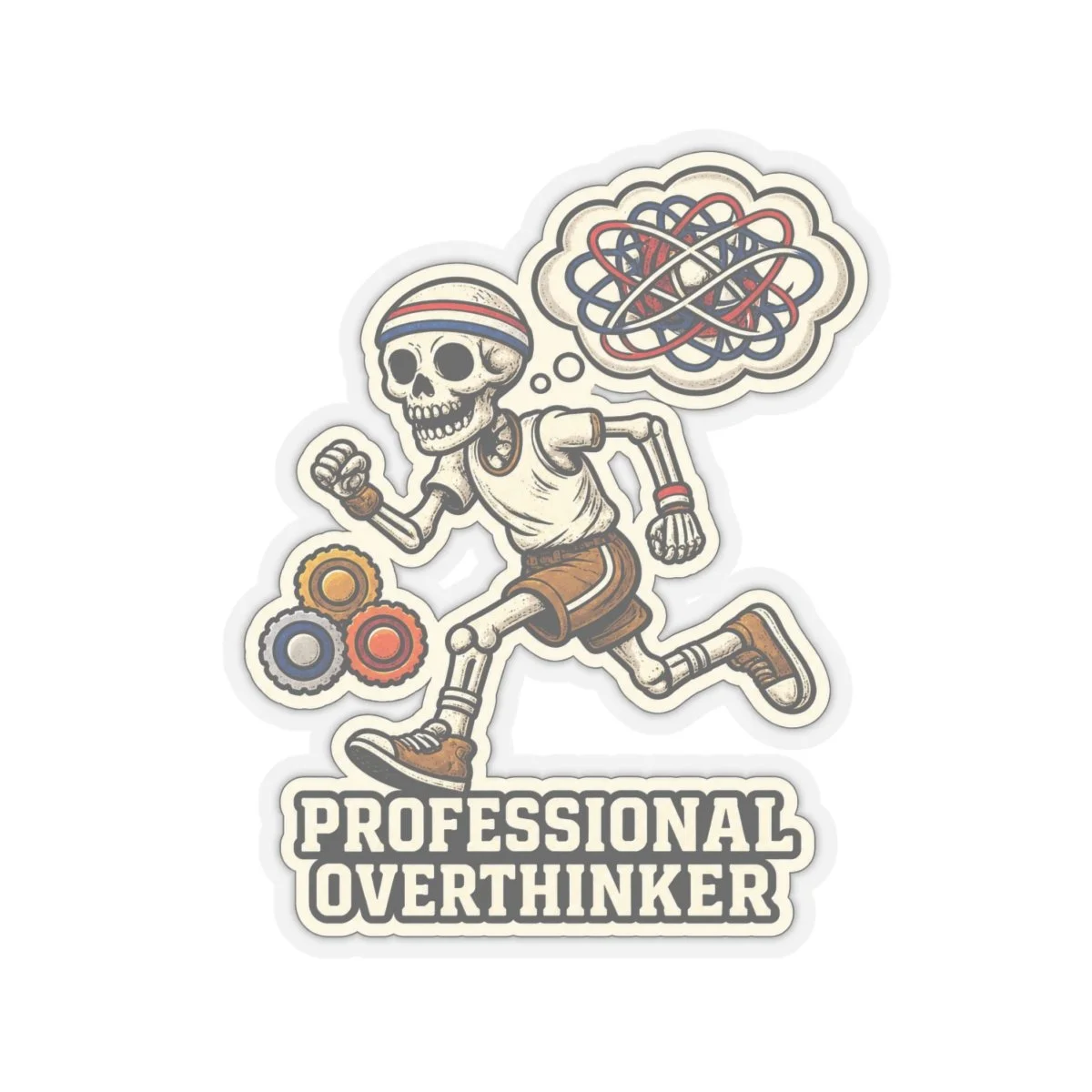 Professional Overthinker — Kiss-Cut Decal