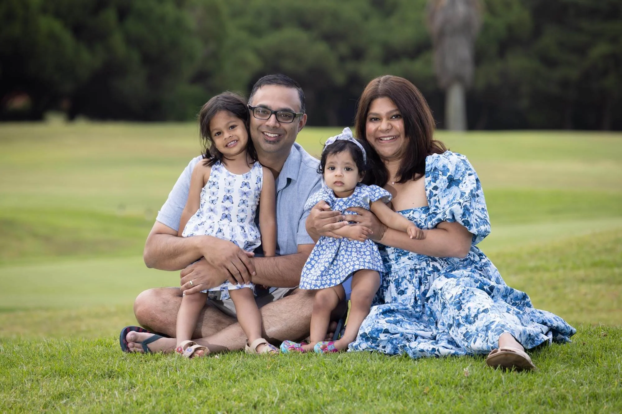 Family photoshoot at Cascais golf course.