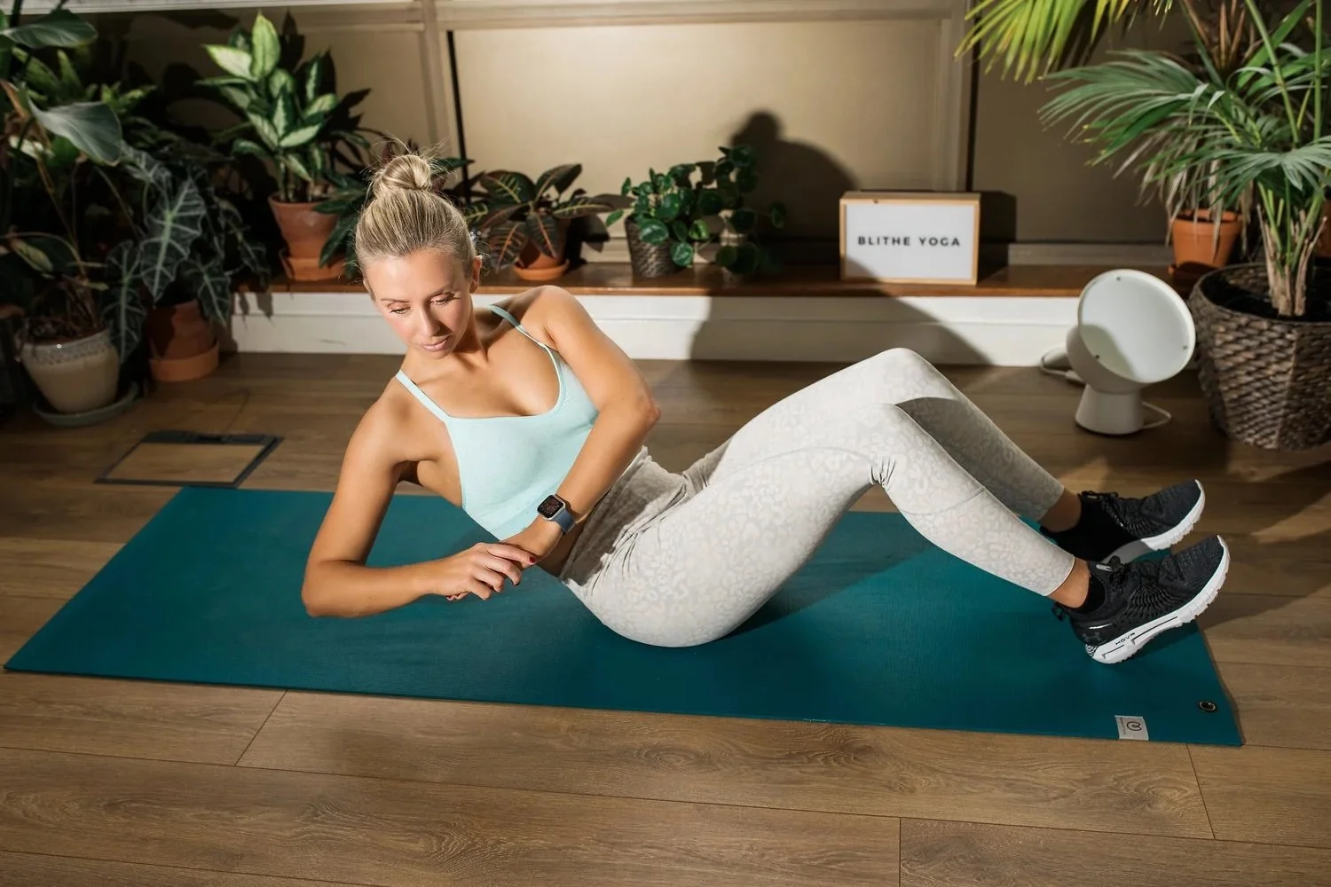 Kelly doing exercise