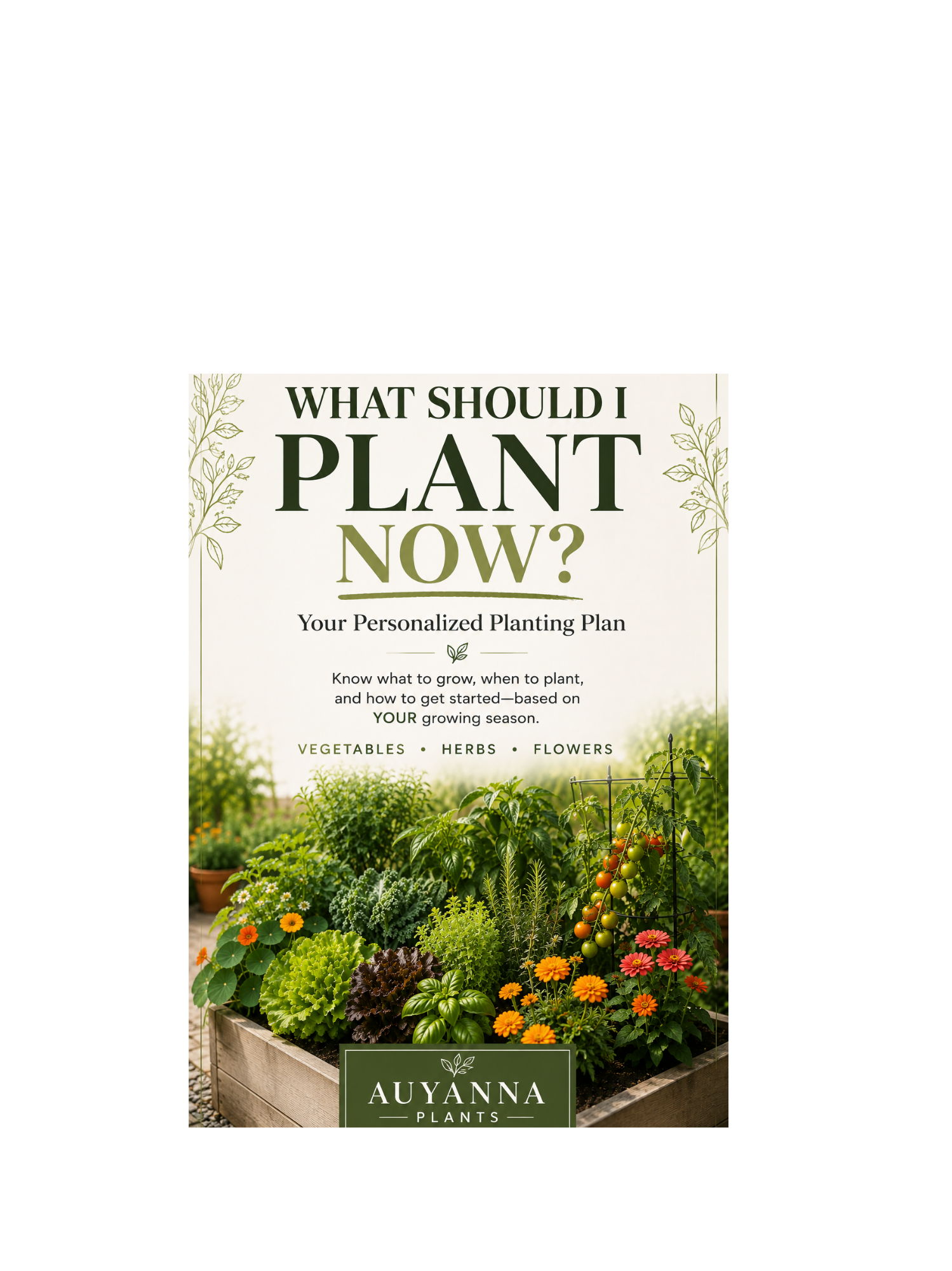What Should I Plant Now? Instant Digital Download
