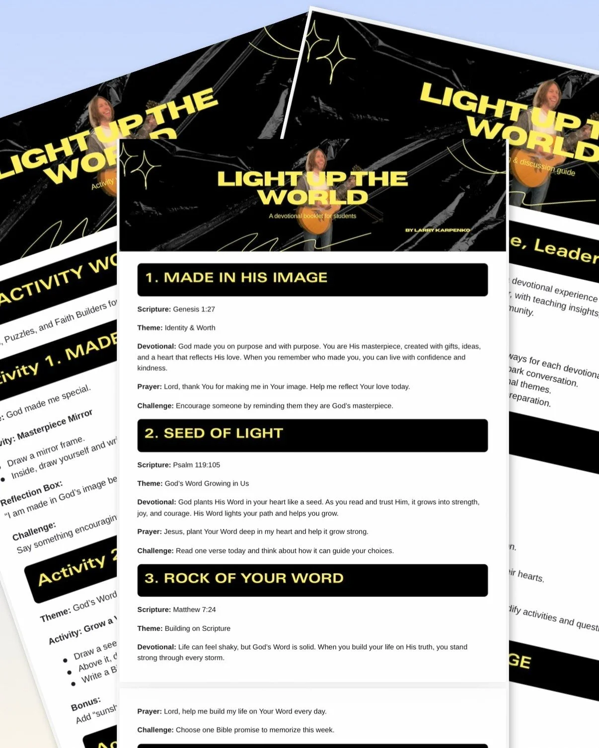 Light Up the World - Discipleship Bundle (3-PDF Set)