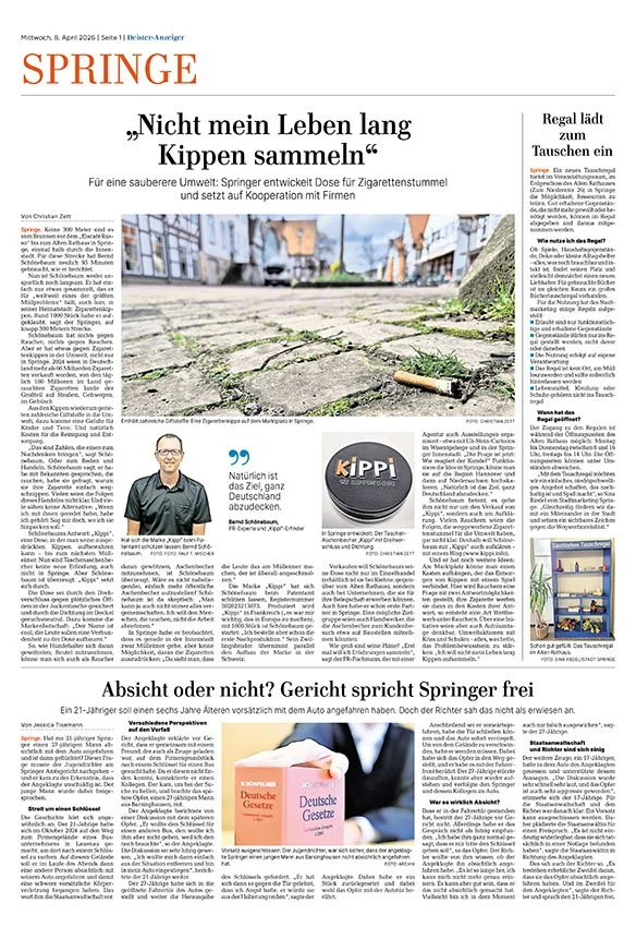 KIPPI in der Presse (HAZ 8.4.26)