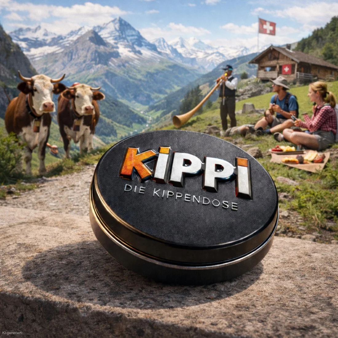 Kippendose Kippi mit Logo