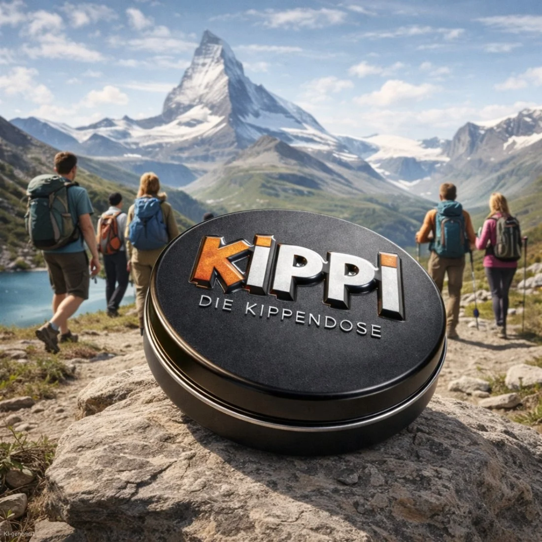Kippendose Kippi mit Logo