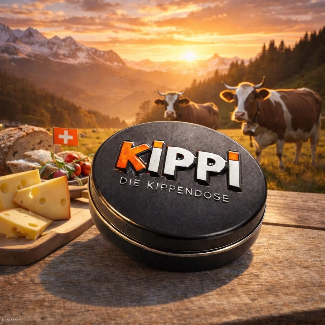 Kippendose Kippi mit Logo