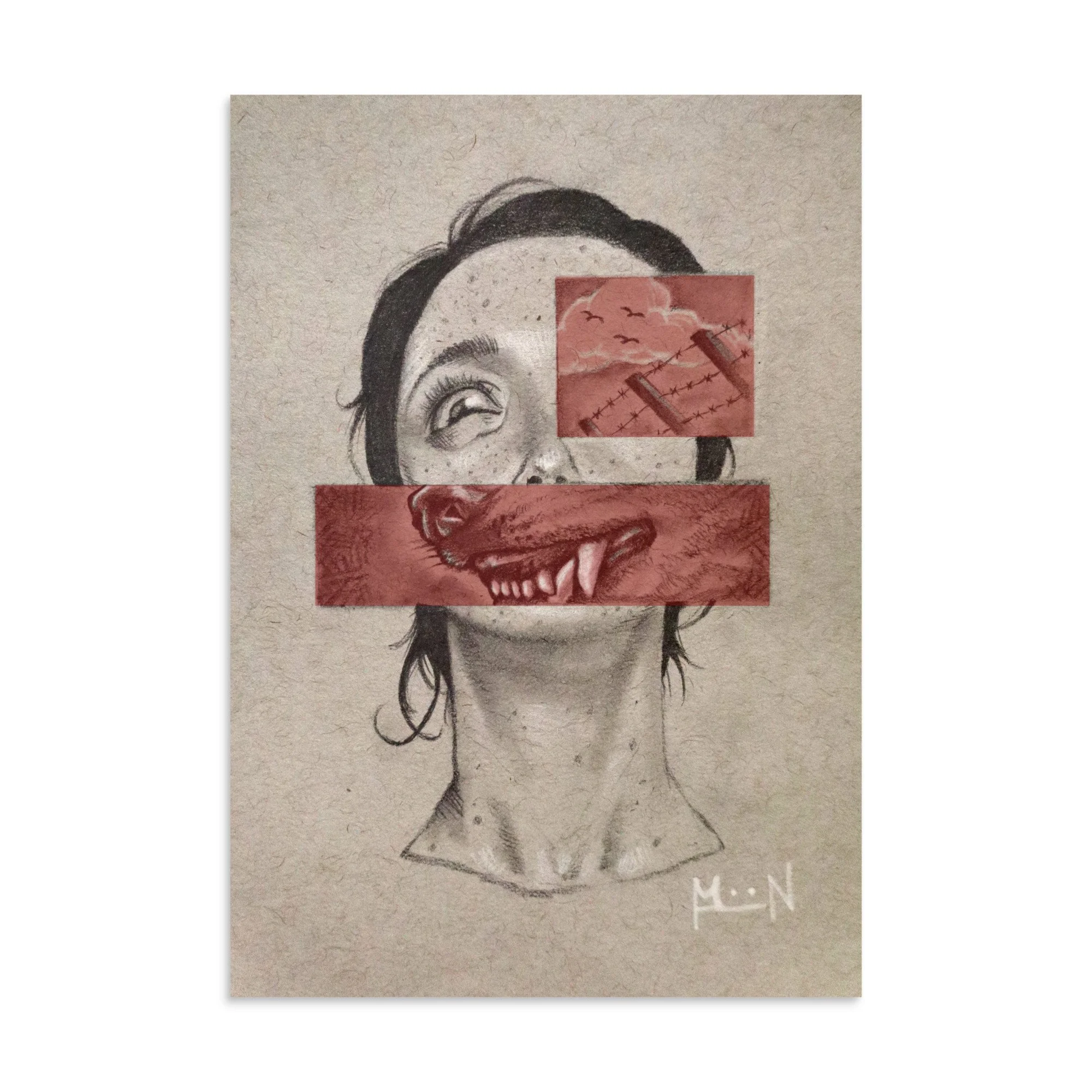 "Vicious Words from a Caged Perspective" Poster
