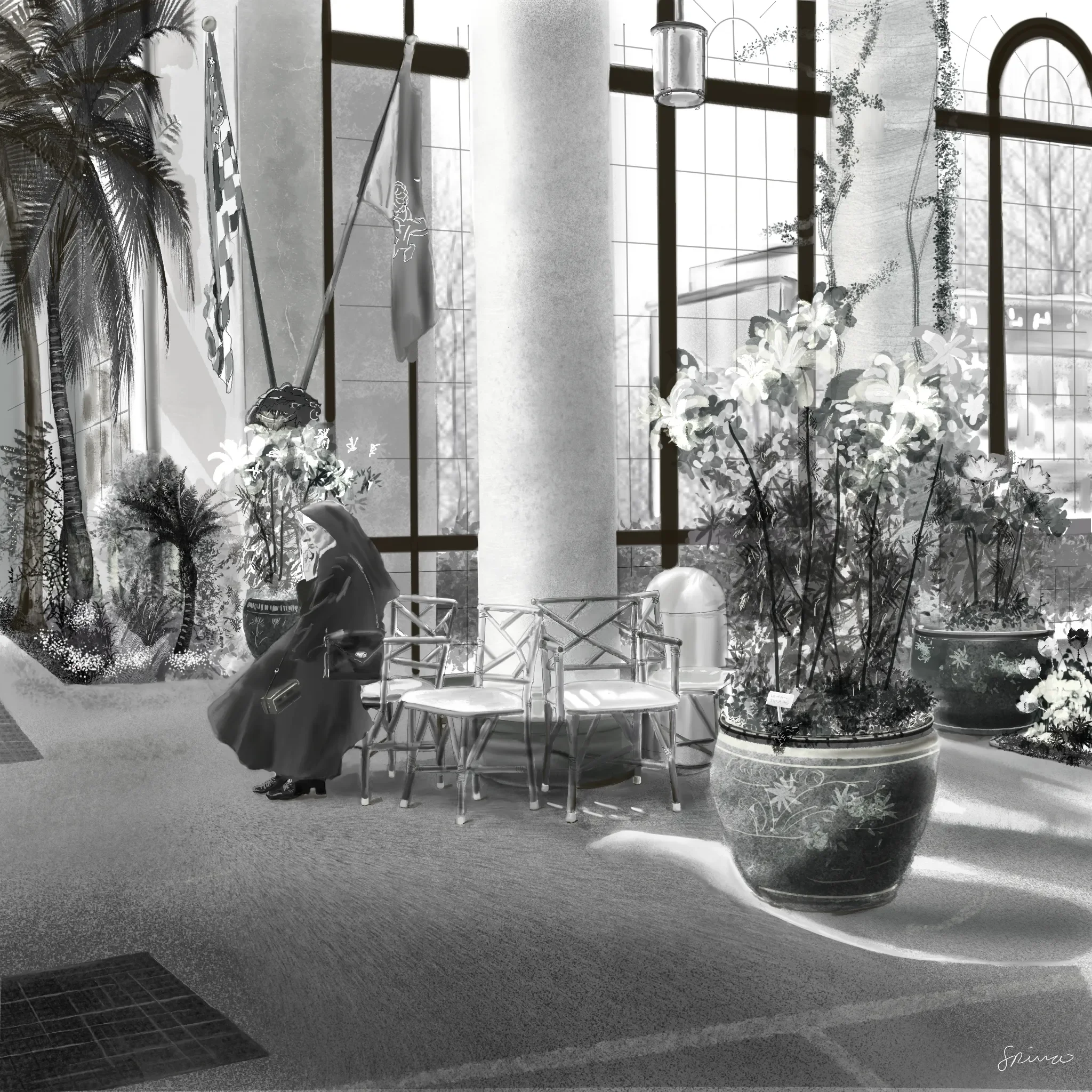 Contemplation | Digital Drawing