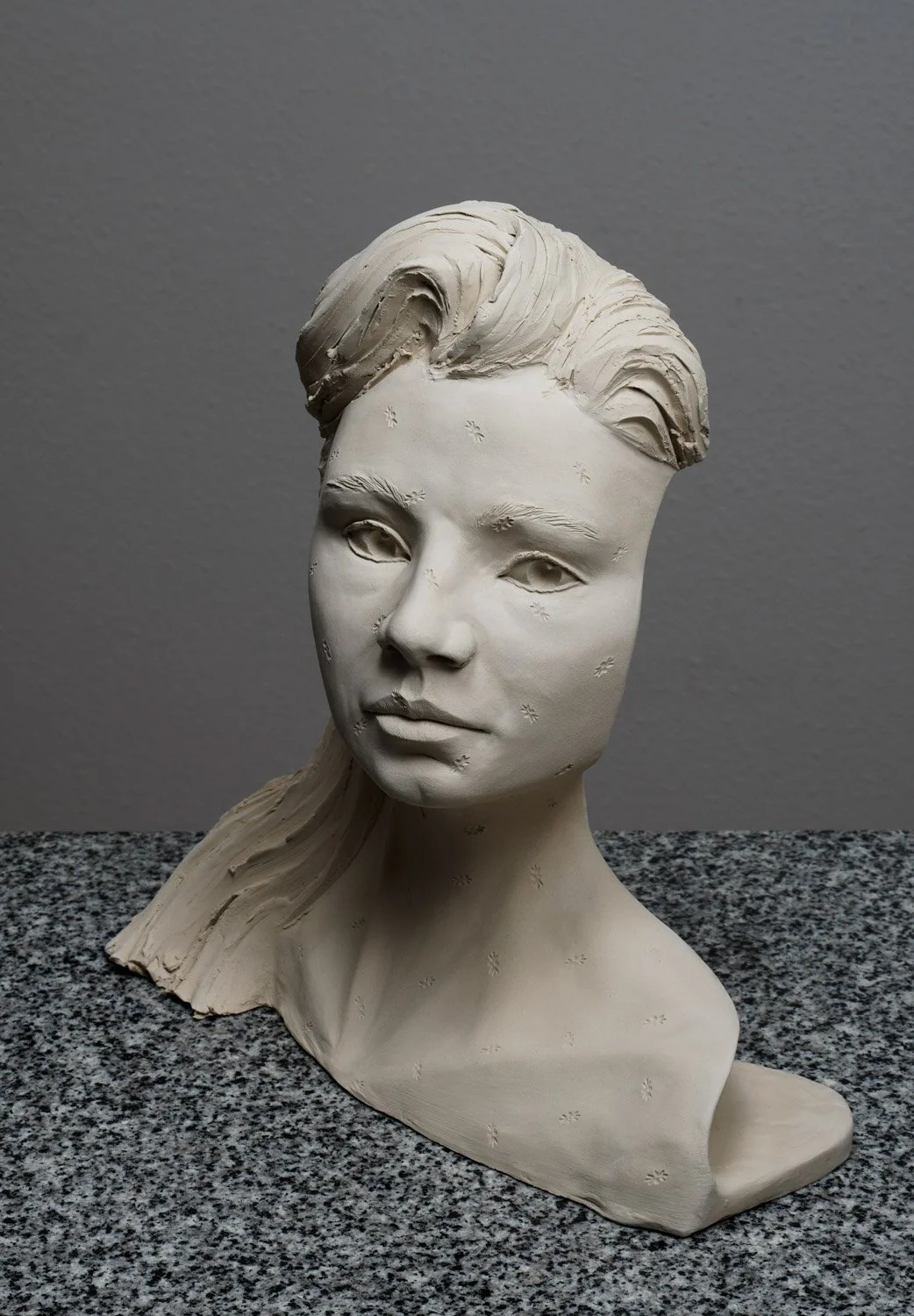 Mask #1 (“Pleamle”), 2026. Ceramics — 33x35x16cm