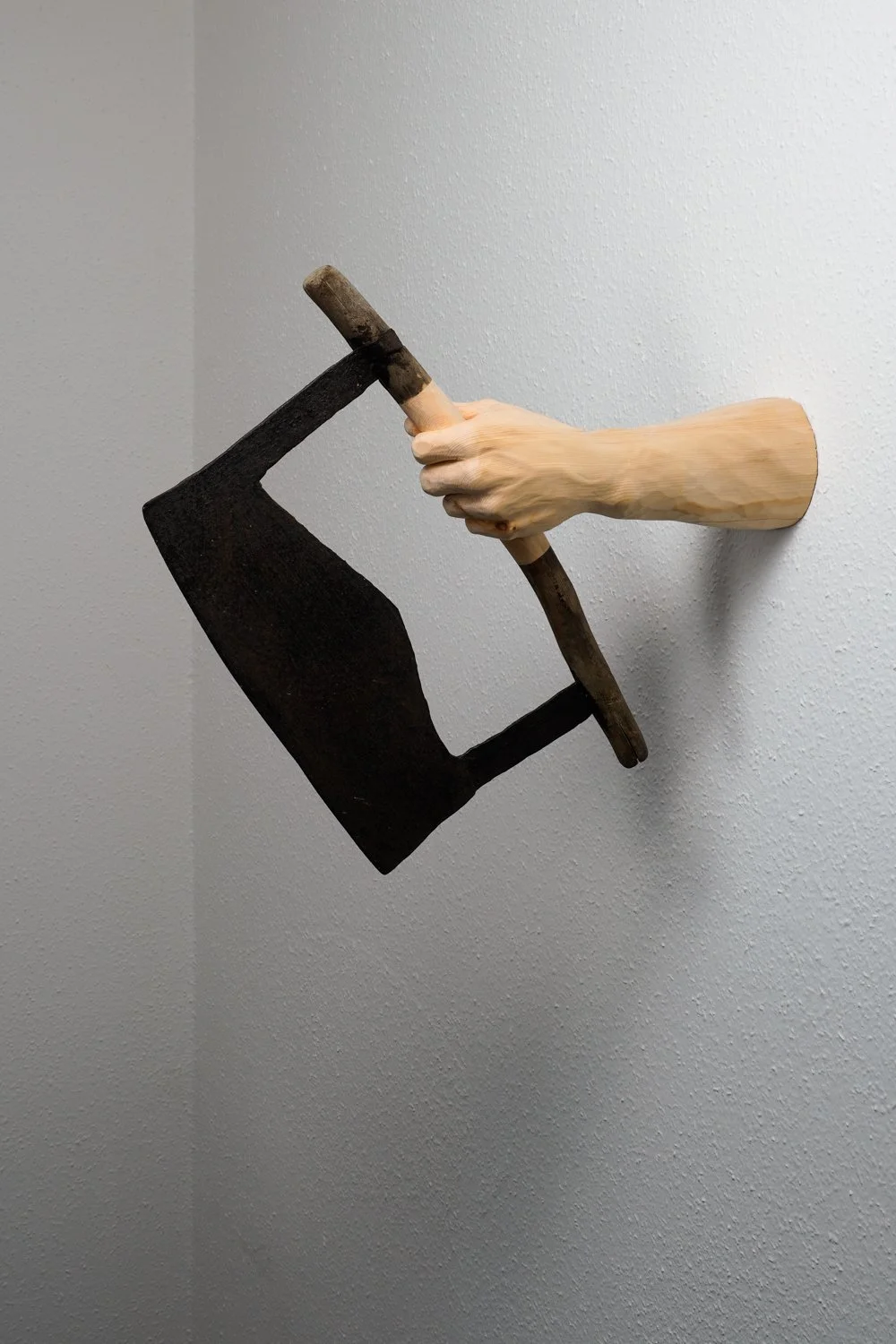 Hybrid #4, 2026. Wood and objet trouvé — 44x52x12cm