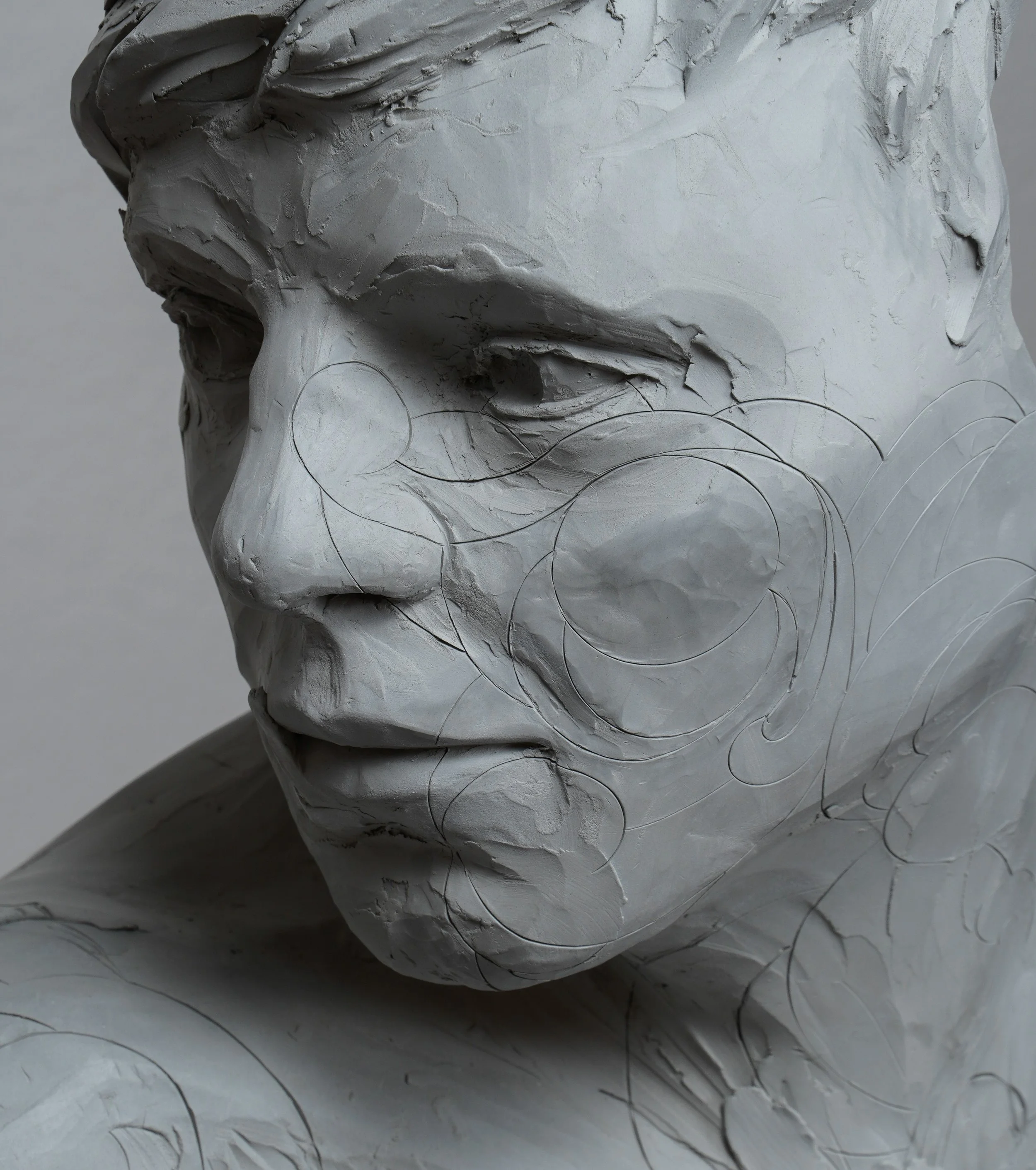 Mask #2, 2026. Ceramics — 57x40x28cm