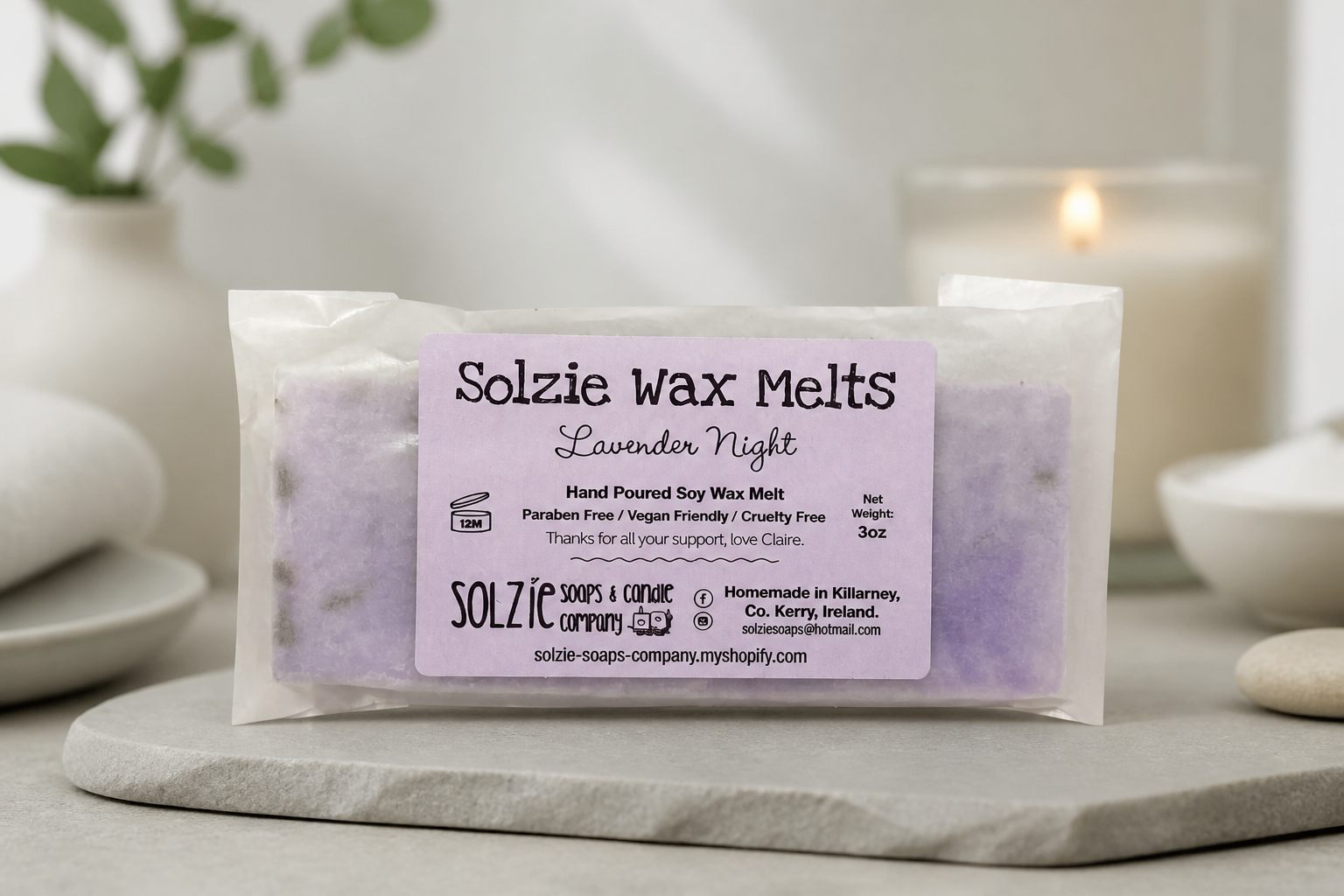 Lavender love wax melt