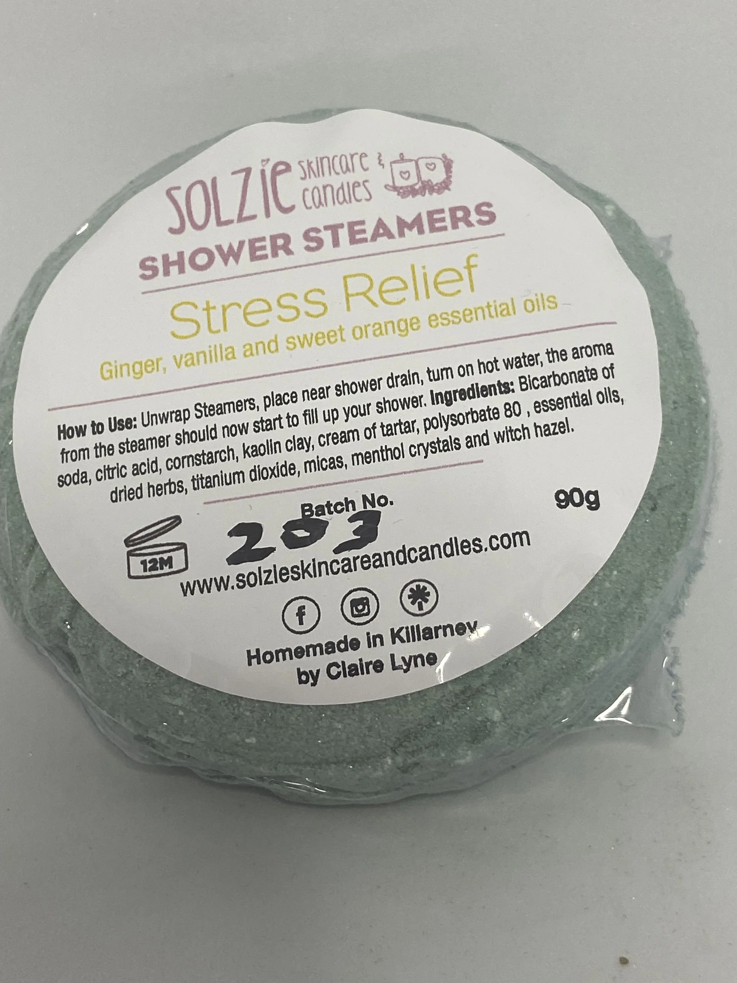 STRESS RELIEF SHOWER STEAMER