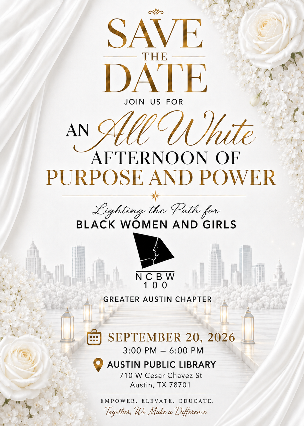 An All White Afternoon of Purpose and Power