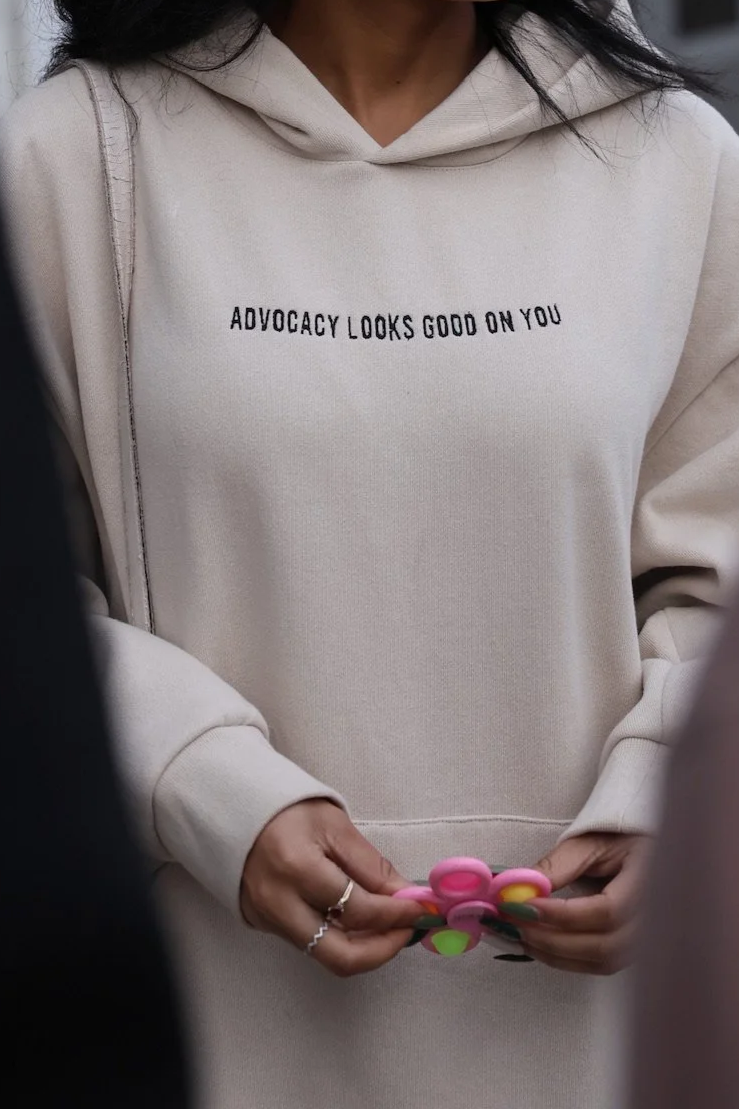 "Advocacy" Heavyweight Hoodie (IVORY)
