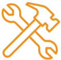 hammer and spanner icon