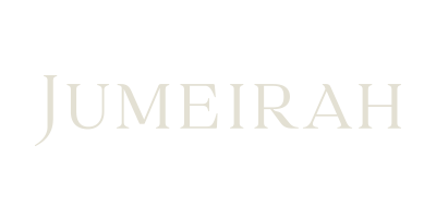 Text that reads 'JUMEIRAH' on a black background.