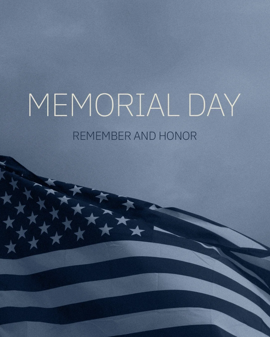We remember and honor. We give thanks for those who gave their lives.

#MemorialDay
