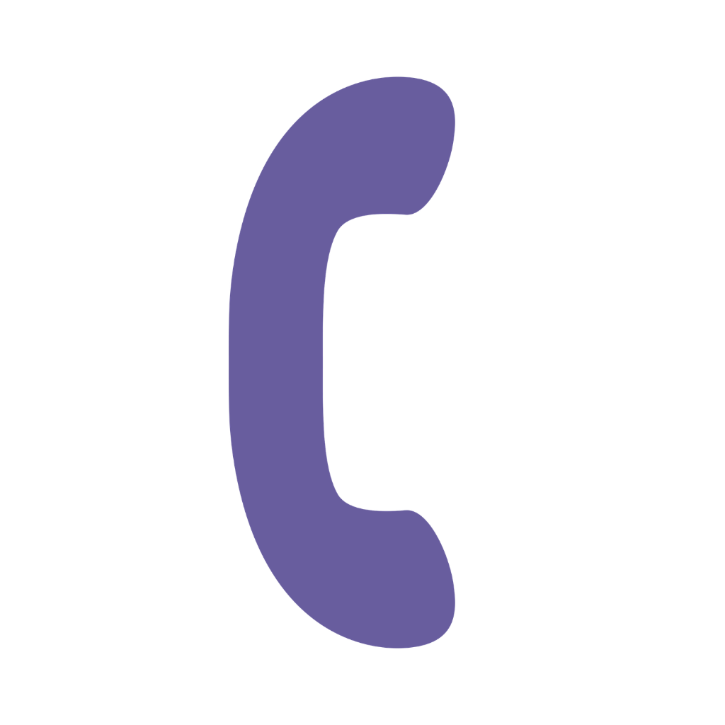 Icon of a purple telephone receiver