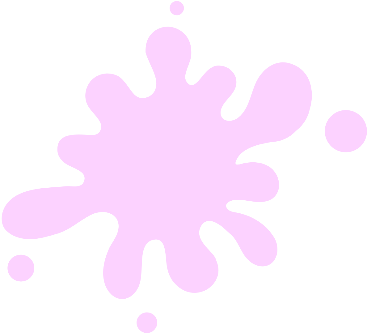 Light purple paint splatter on a black background.