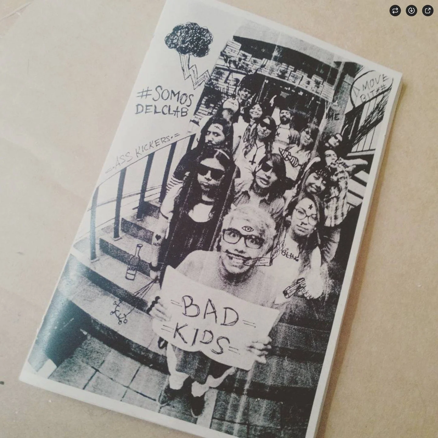 In a past life, I was a teacher. The class was illustration, and one of the projects was a fanzine. It was pretty special to see my students go all in and create this piece together&mdash;they even signed it for me. Fun fact: I still keep it.